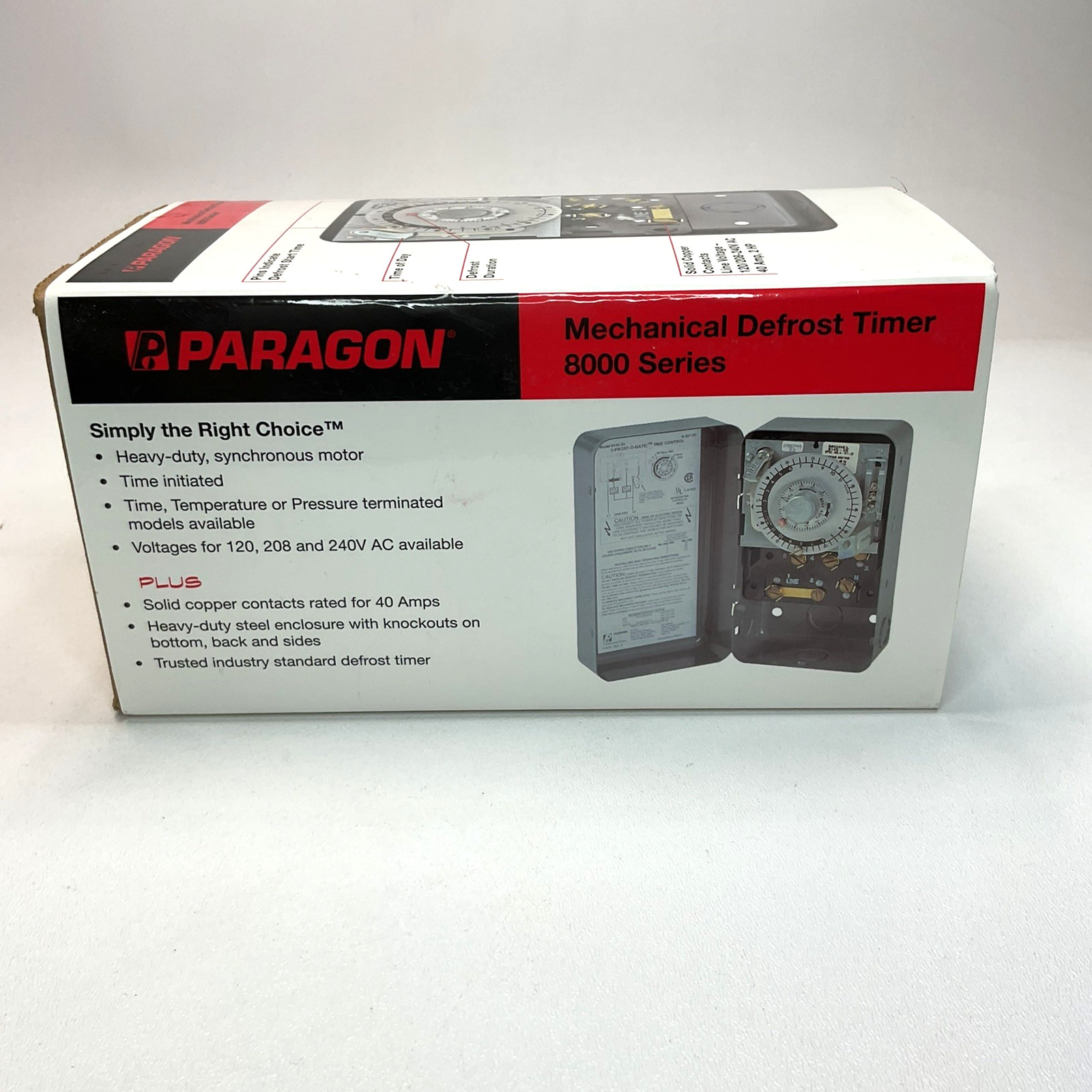 Paragon Mechanical Defrost Timer 8000 Series 8145-20, New – Open Box.