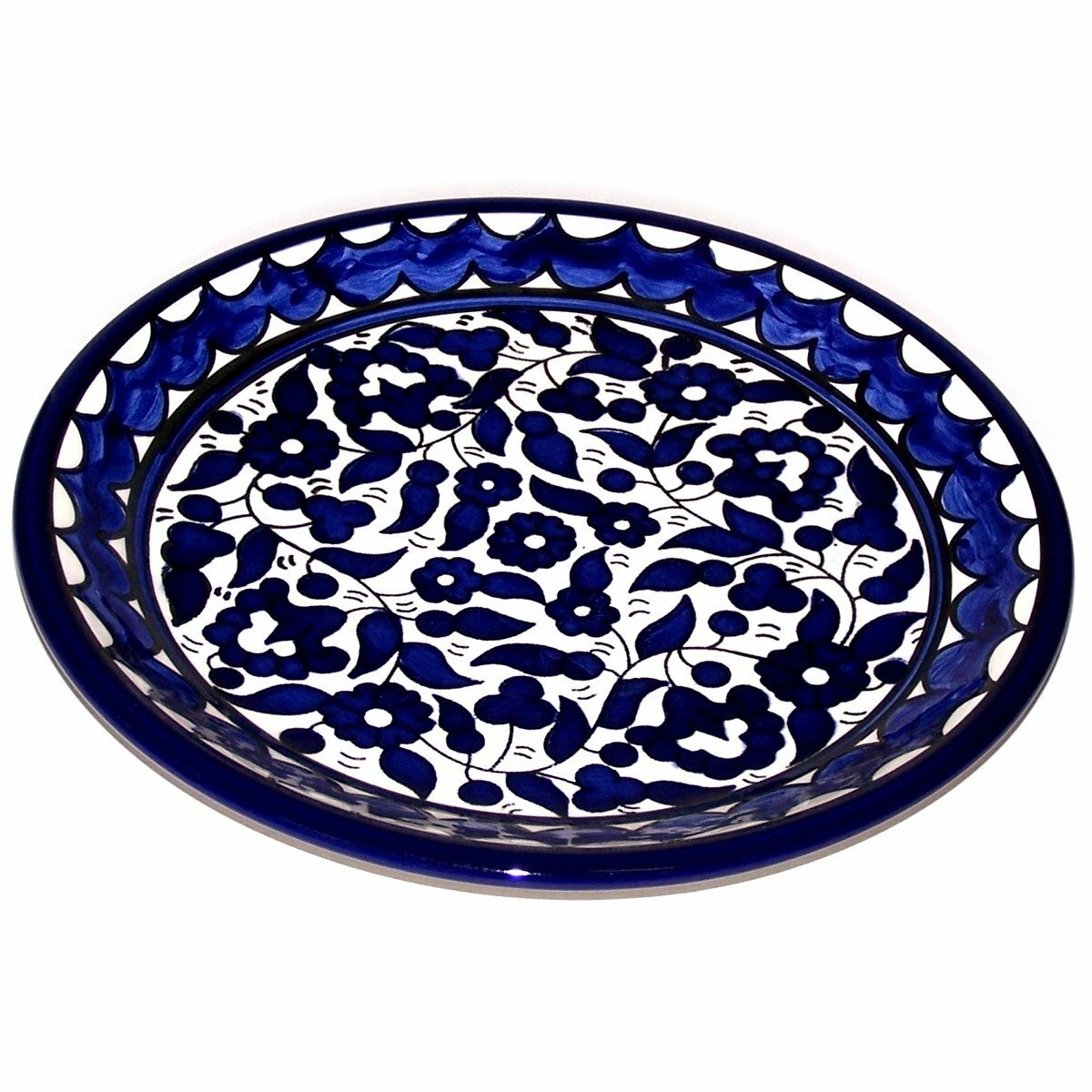 Armenian Ceramic Decorative Dinner or Display Plate – 10.5″ – Asfour Outlet TM