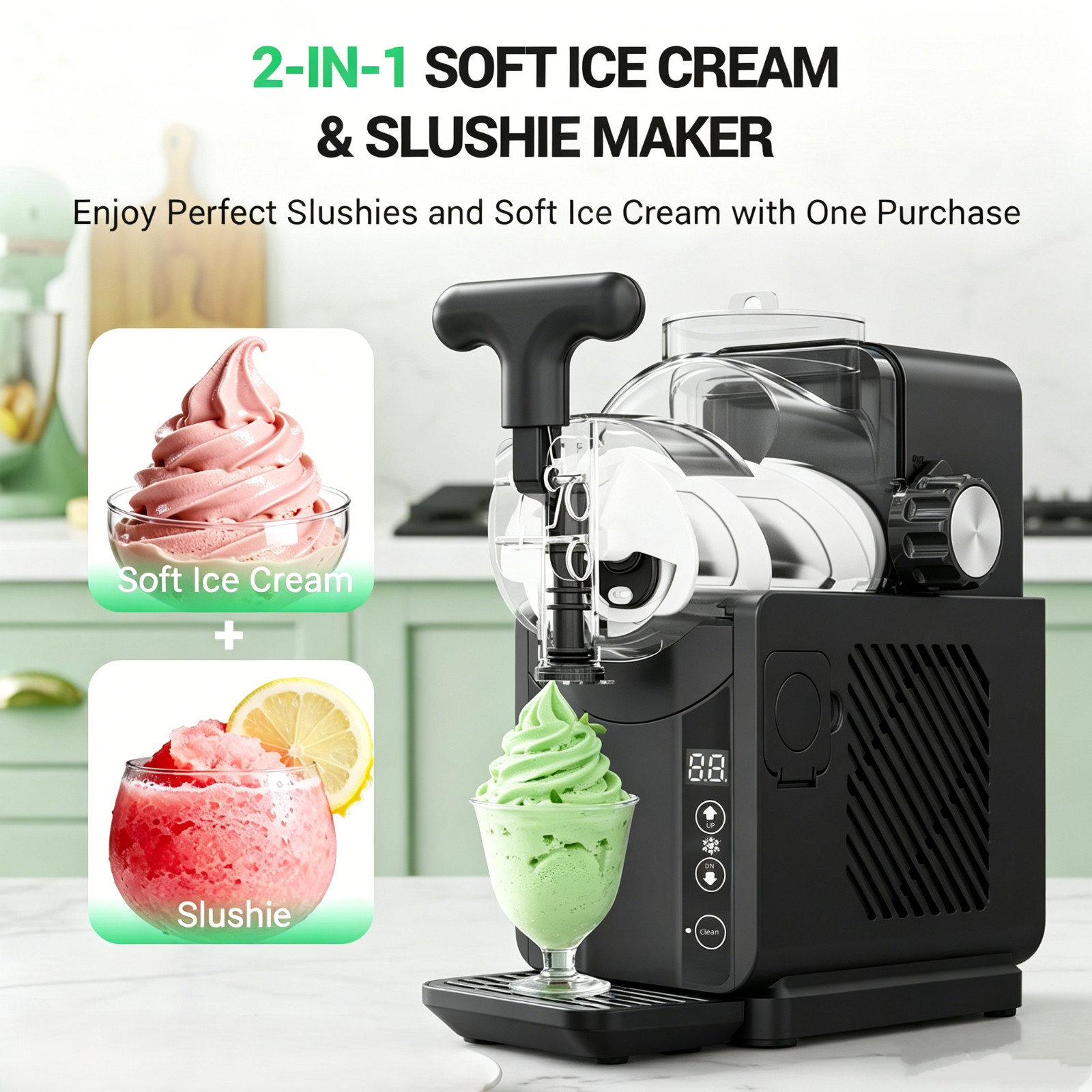 64 oz Iceman Slush-Ease Slushie Frozen Drink & Slushy Machine Maker w/ 5 Presets