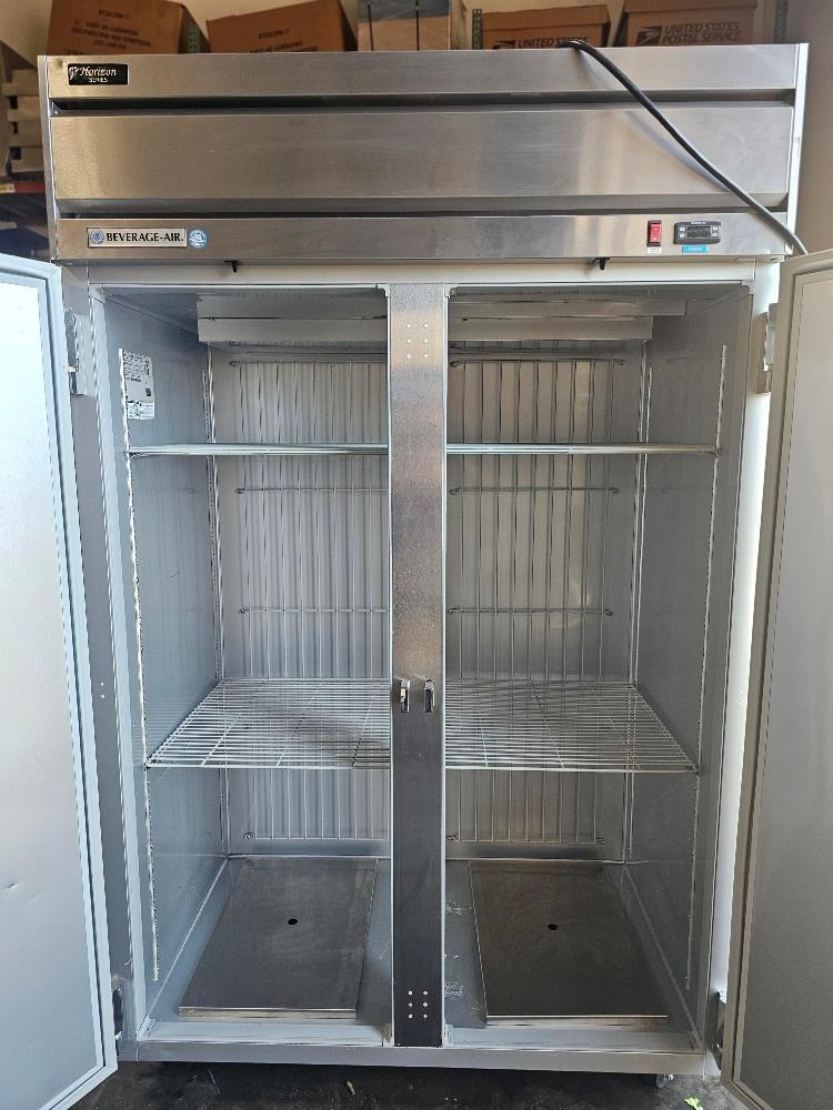 Beverage Air HF2HC-1S 52.00» 45.2 cuft Top Mounted 2 Section Solid Door Freezer