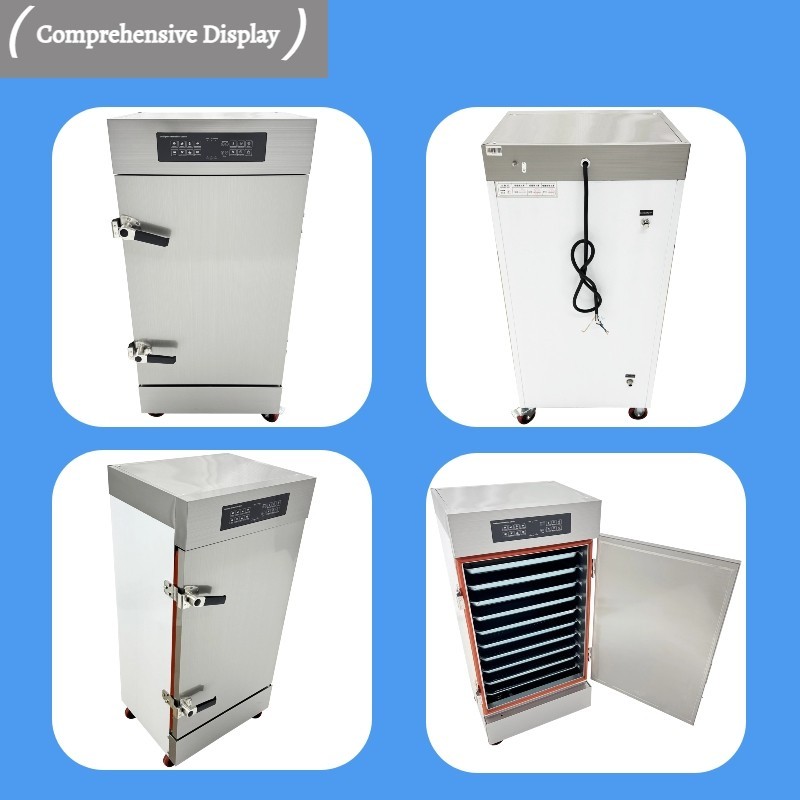 Electric 8 Floors Steamer 220V 3PH 9KW Electric Stainless Steel Steaming Cabinet