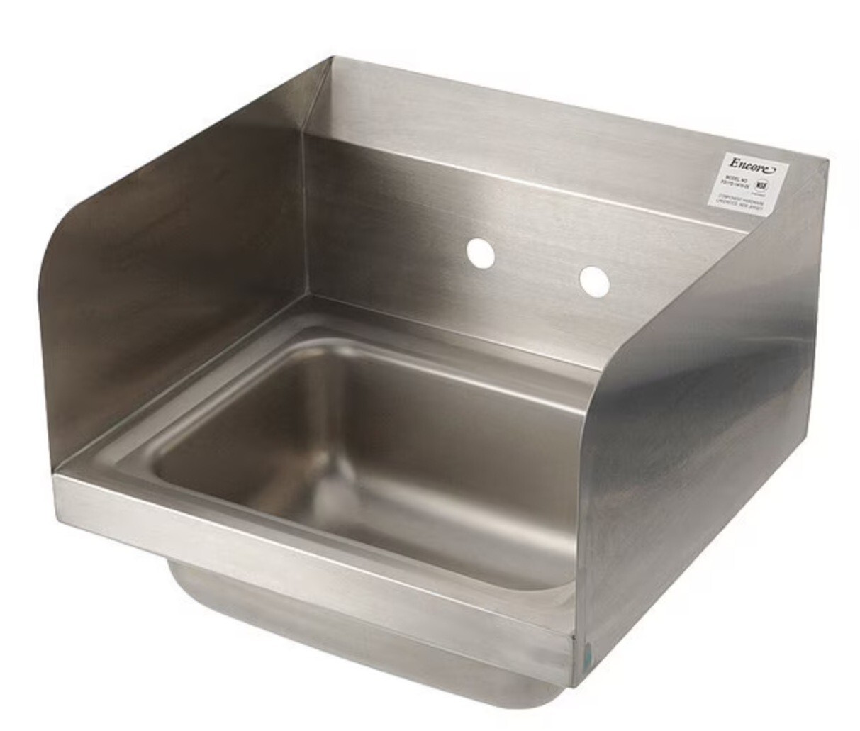 Encore Wall Mt S/S Hand Sink 14″ x 10″ Trailer Restaurant Ofiice Stainless steel