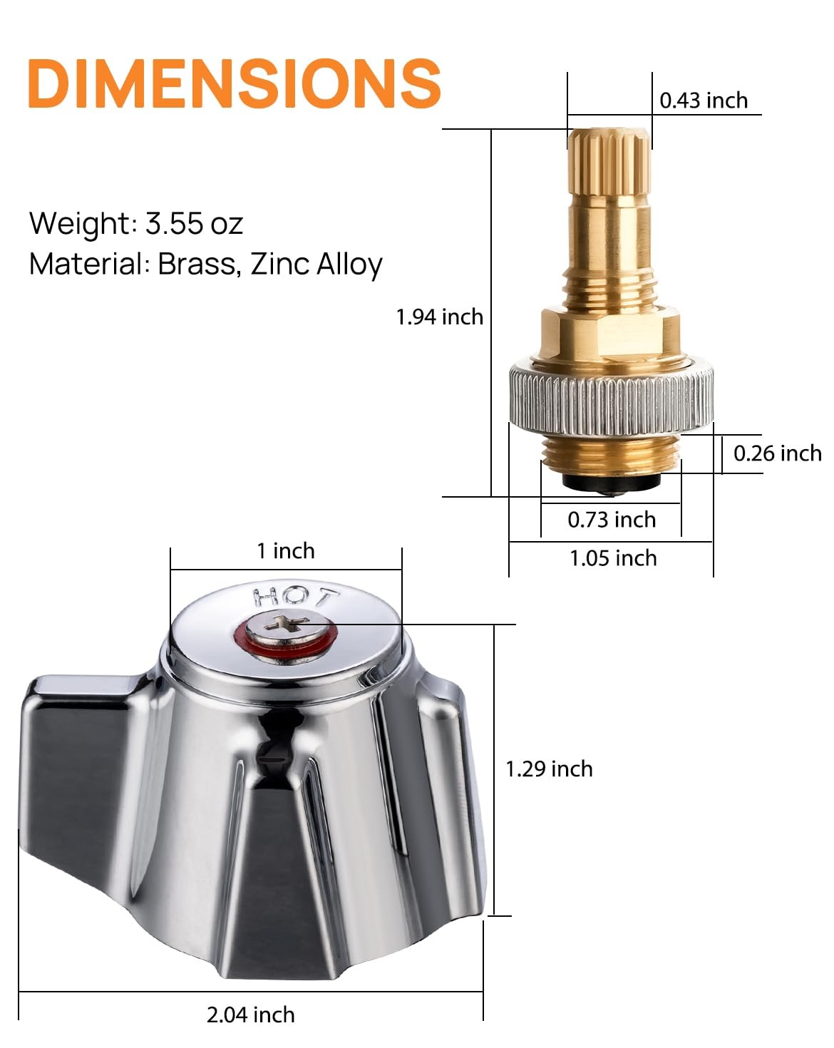 Sepaitek Hand Wash Sink Faucet Handle Kit Commercial Faucets Parts Replacement