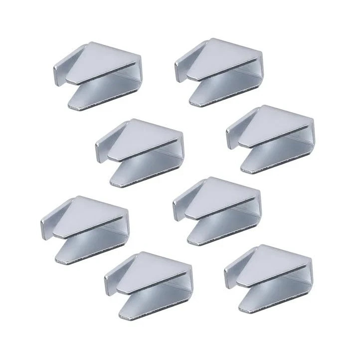 Metal Cabinet Shelf Clips for Husky Garage – Removable 8 Pack, Sliver