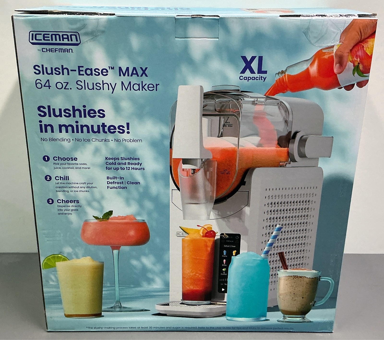 Iceman by Chefman Slush-Ease 88 oz. Total / 64 oz. Drink Capacity Slushy Maker