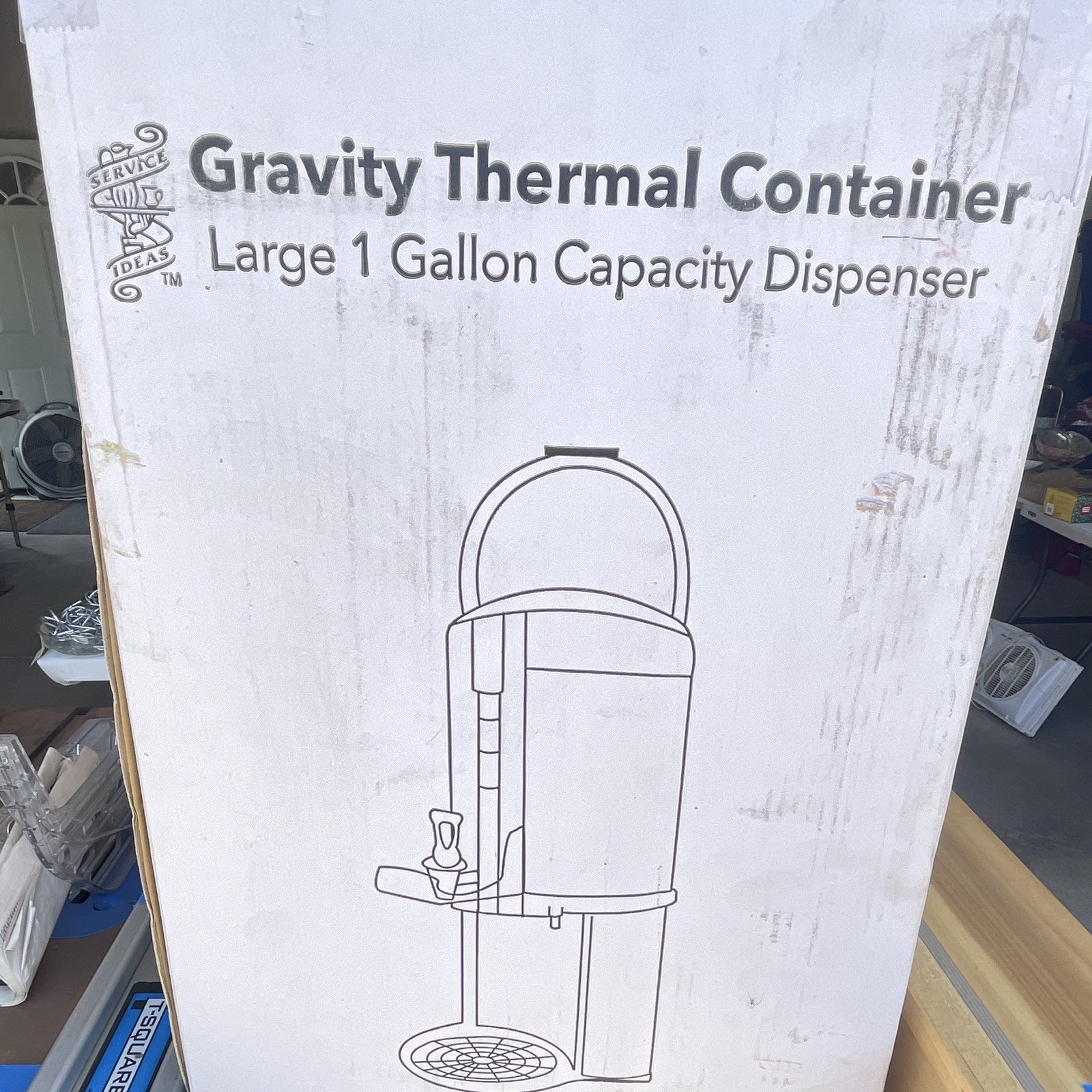 Service Ideas GIU1GV2 1 Gallon Thermal Gravity Dispenser Airpot Container