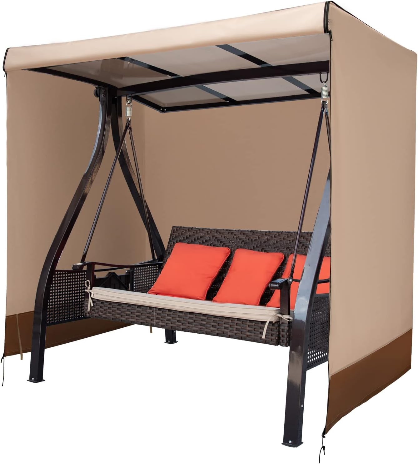 Outdoor Swing Cover 3 Triple Seater Waterproof Patio Porch Swing Covers