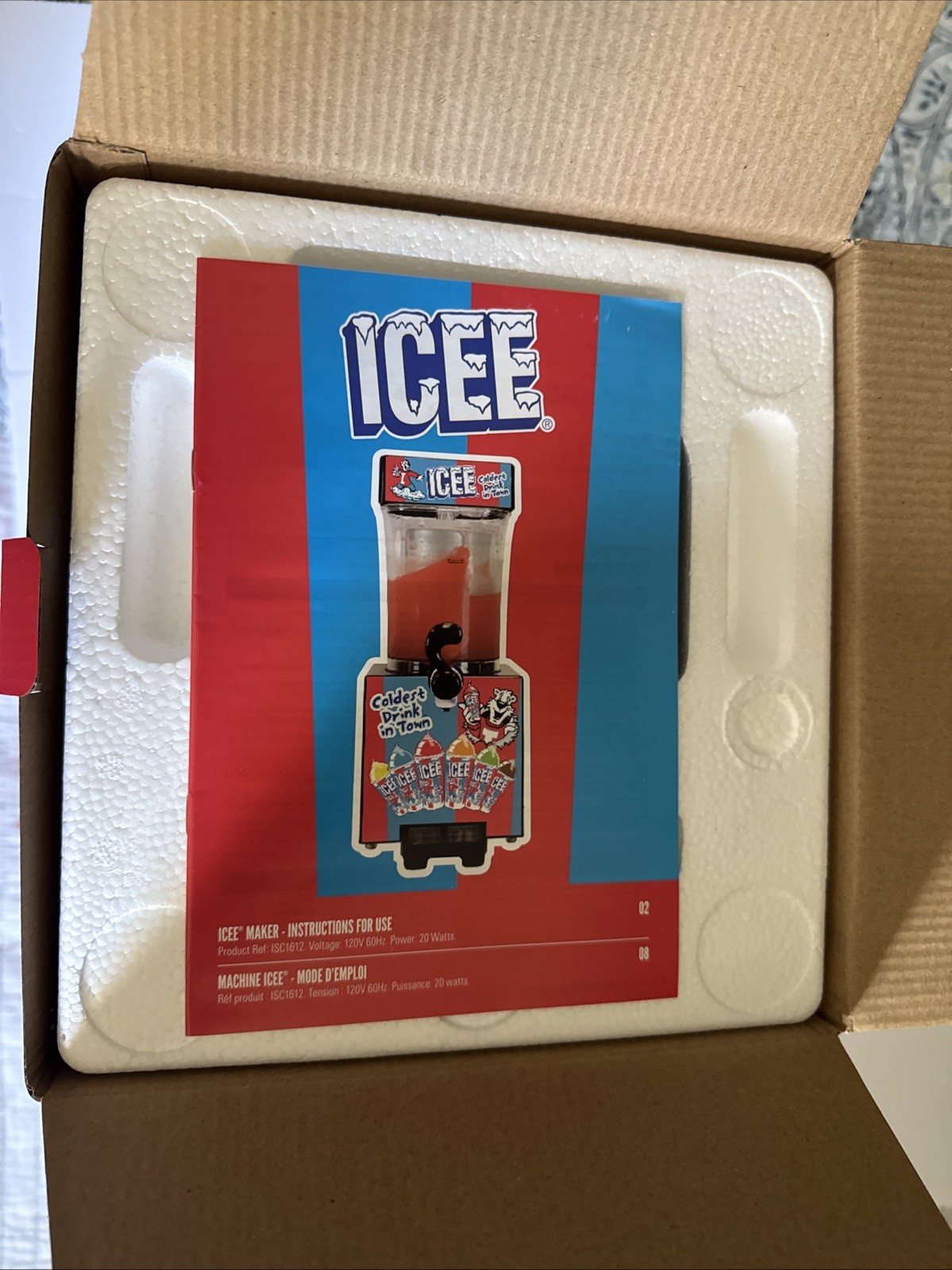 ICEE Brand Counter-Top Sized ICEE Home Slushie Maker New In Box