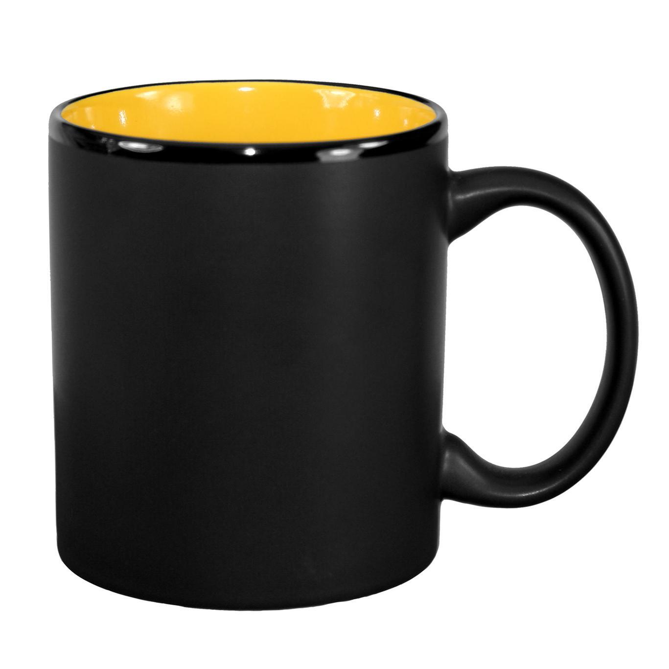 International Tableware, Inc Hilo Black/Yellow 11 oz Porcelain Mug
