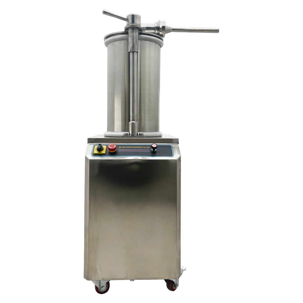 26L Hydraulic Sausage Filling Machine Commercial Meat Stuffing Packing 3 Nozzles