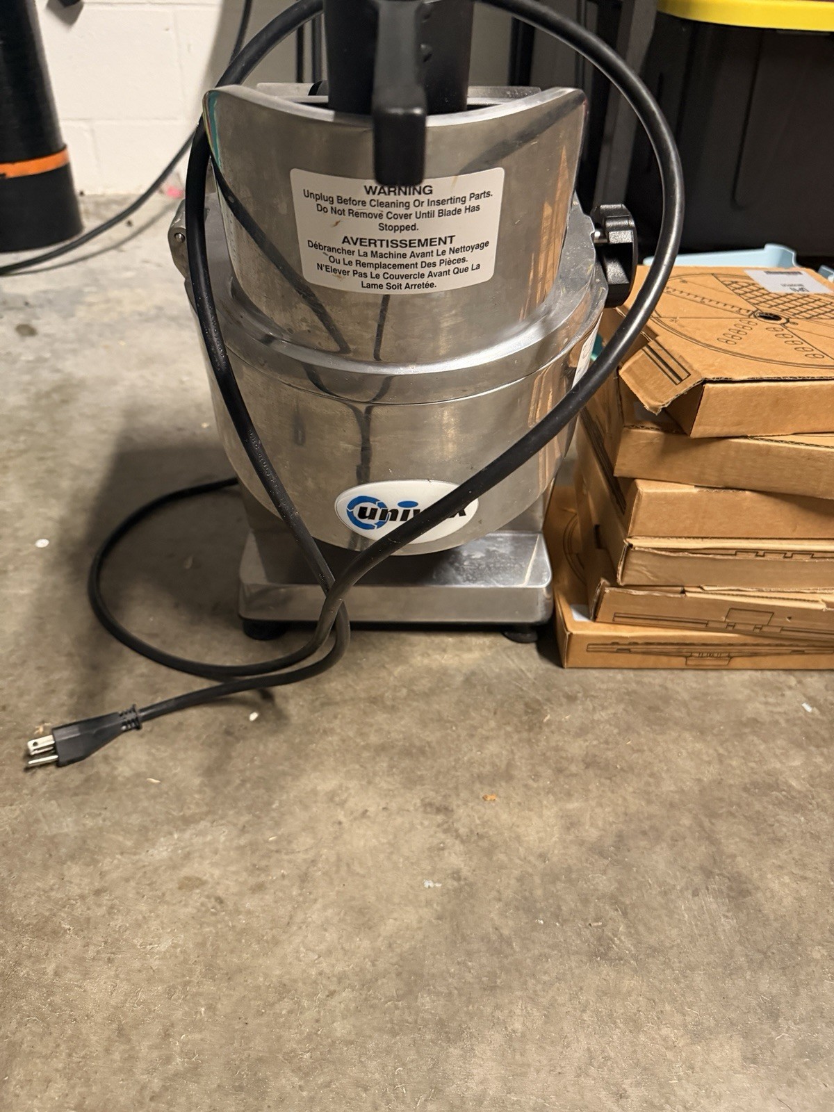 Univex Commercial Continuous Feed Food Processor Continuous Feed Processor