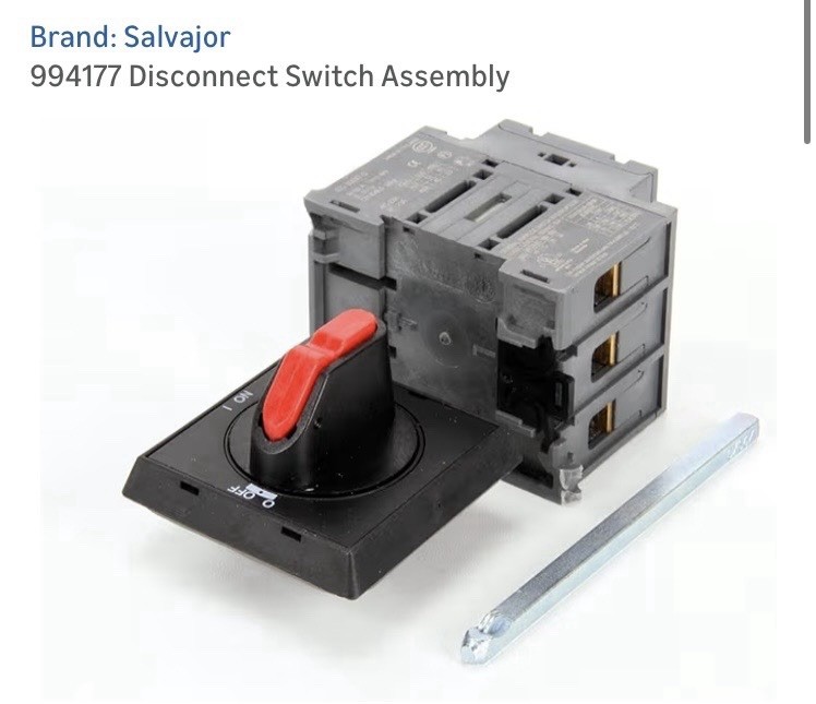 994177 Salvajor Disconnect Switch Assembly, Ar Genuine OEM SAL994177
