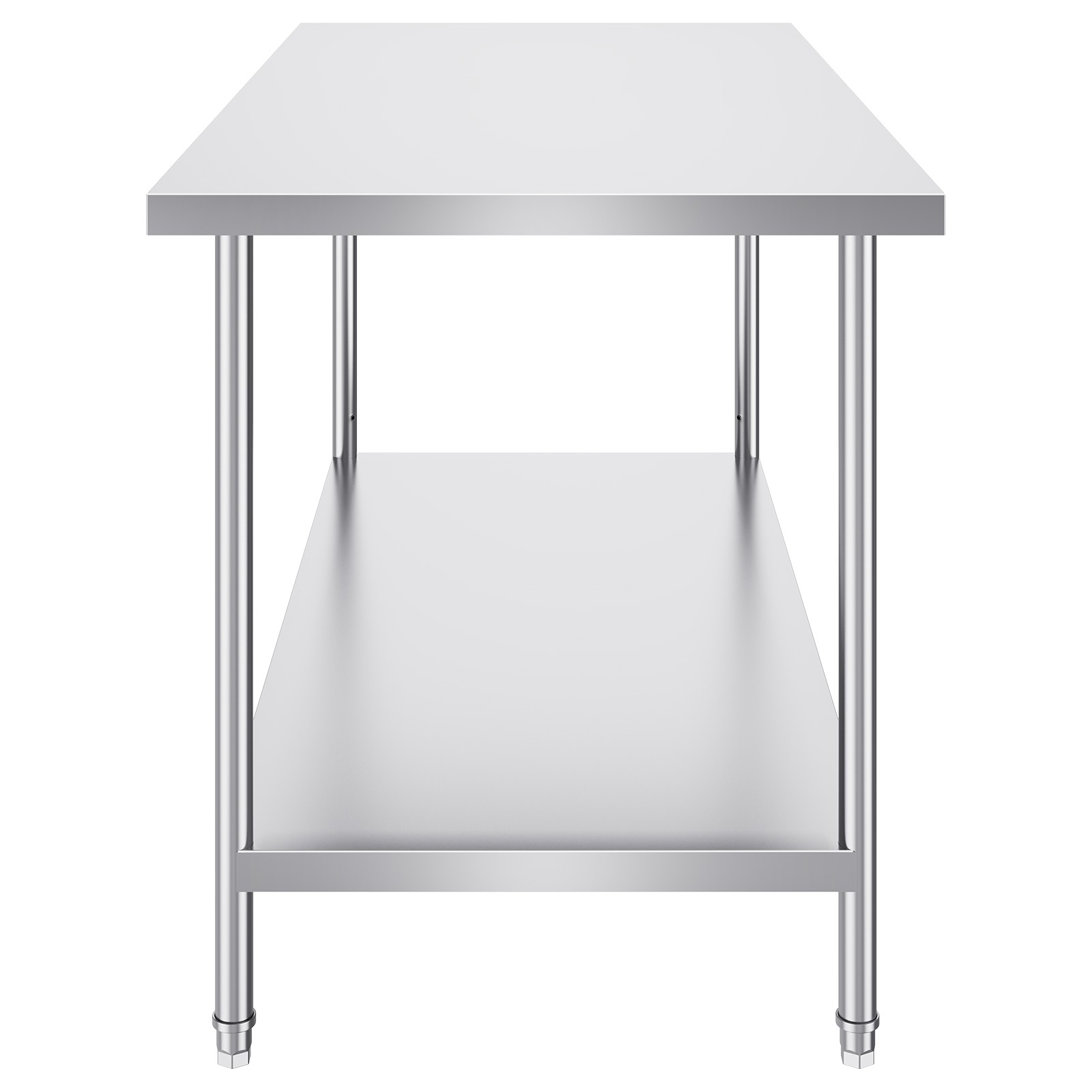 VEVOR Stainless Steel Work Prep Table Commercial Worktable Food Prep 30x60x34in