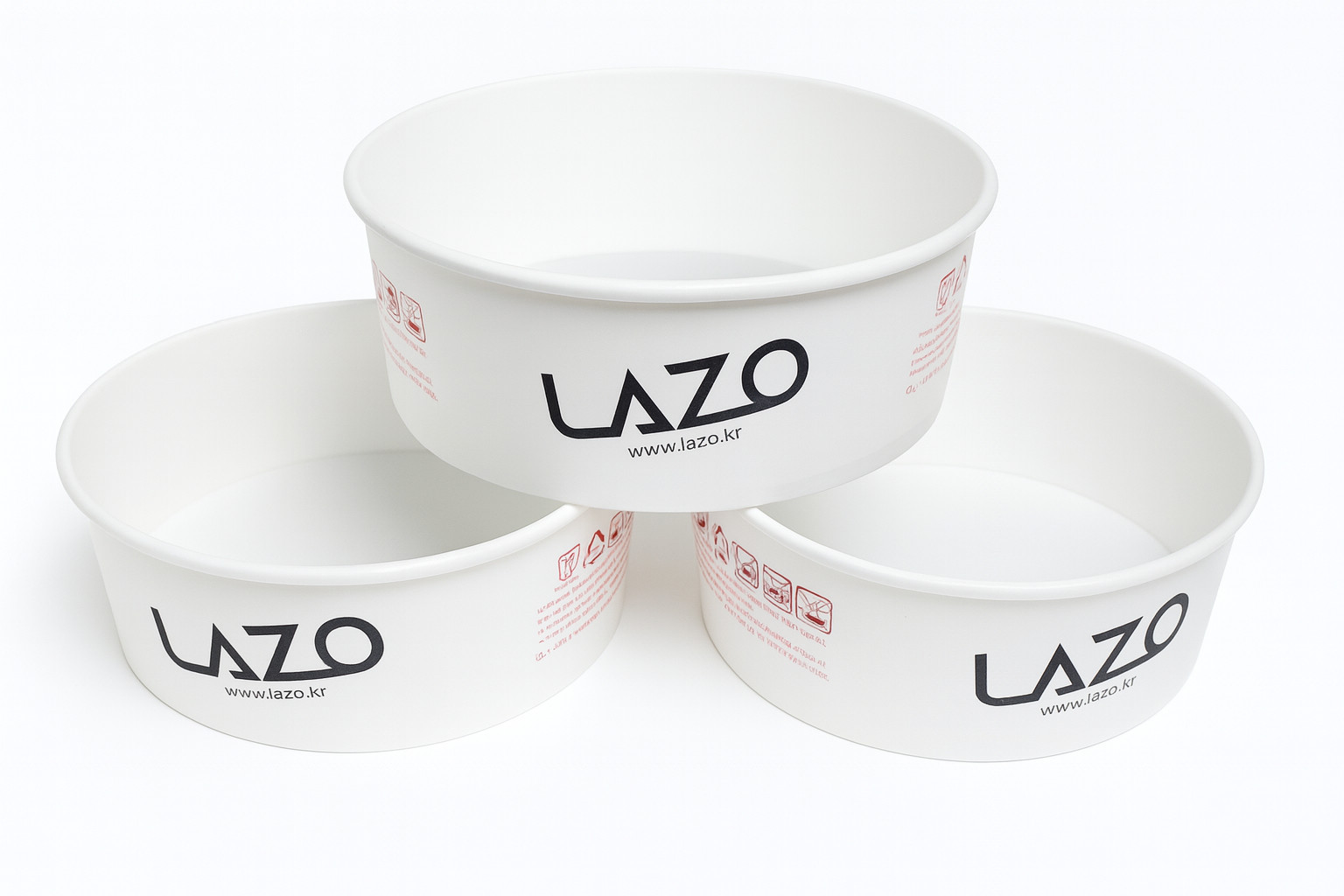 Paper Ramen Bowls – Disposable, LAZO Compatible, Bulk ( 300 )