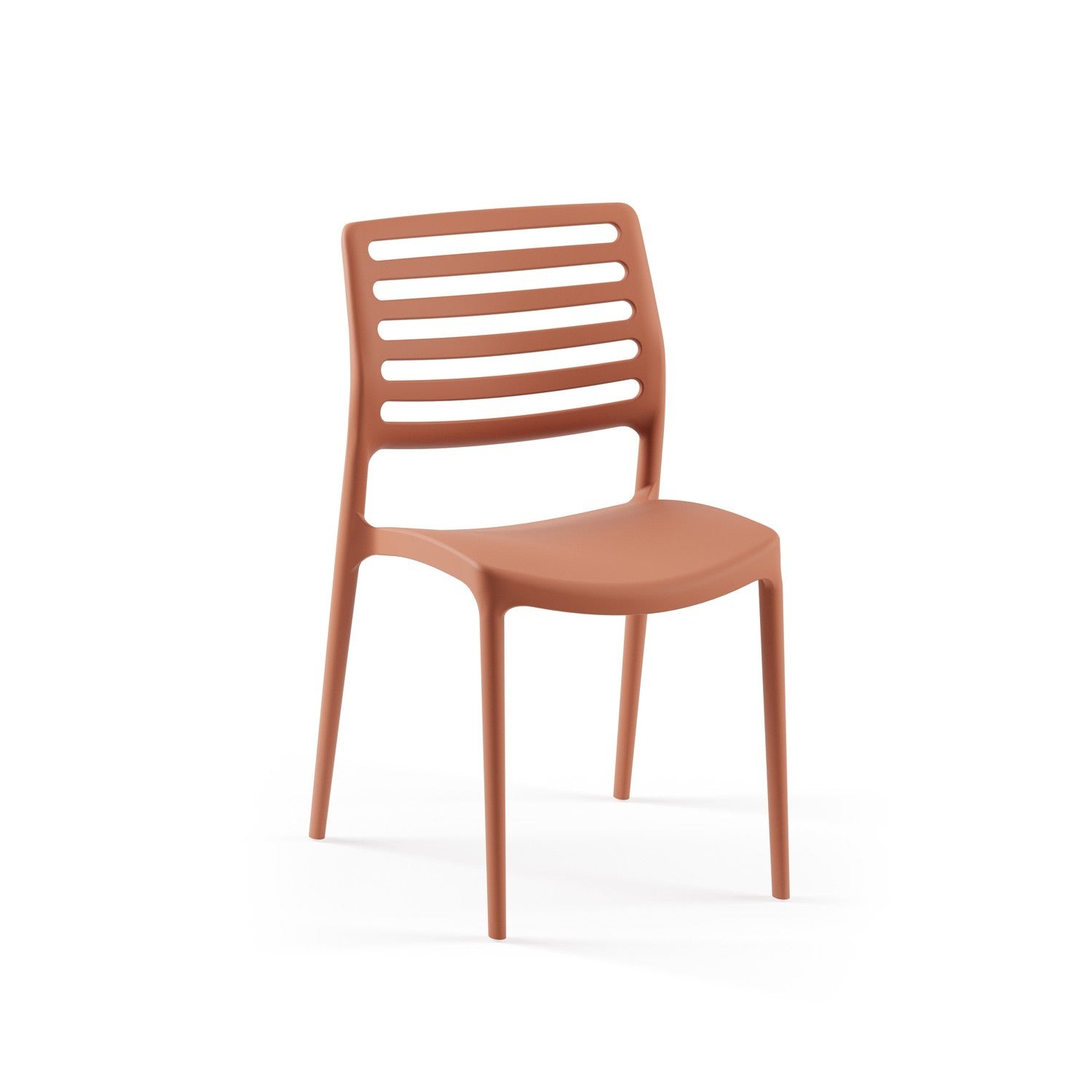 Tilia Chair Louise Stackable Plastic Armless Chair Restaurant Cafe Outdoor BULK