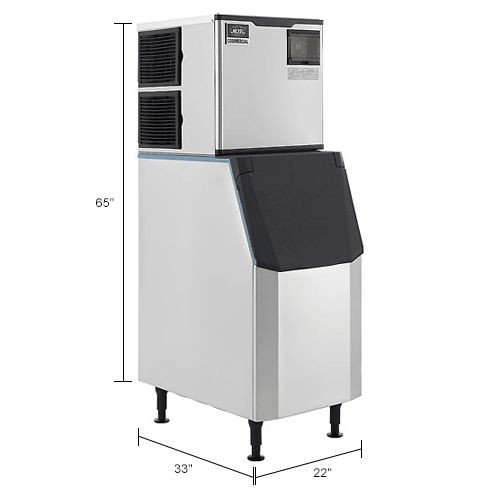 Modular Ice Maker With Bin Air Cooled 350 Lb. Production/24 Hrs.