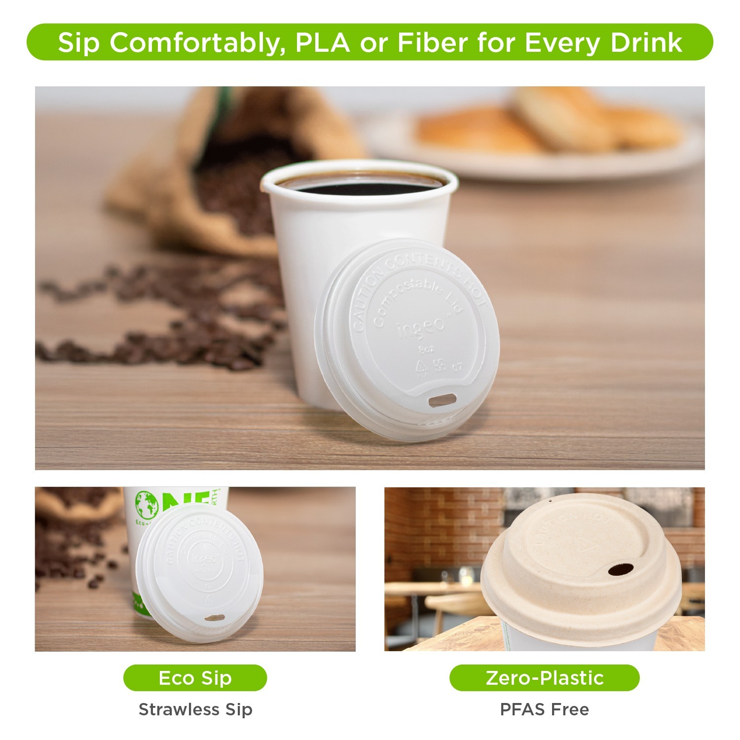 Karat Earth 16oz Eco-Friendly Paper Hot Cups (90mm) – 1,000ct, KE-K516