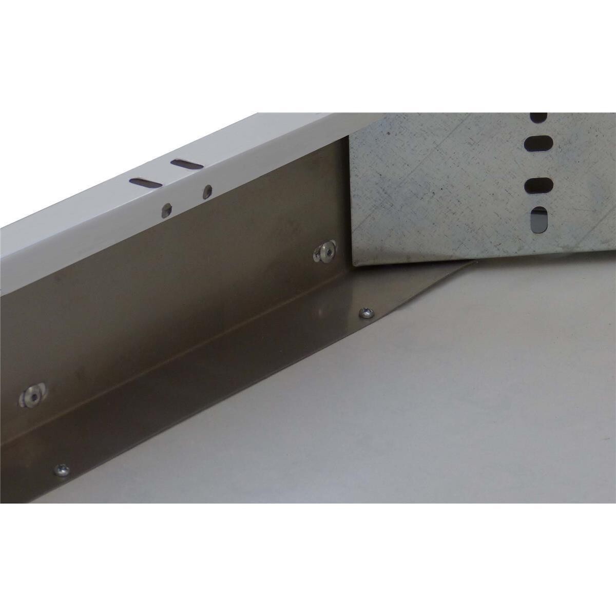 Sturdy work table table stainless steel with base edging 120 x 70 cm NEW