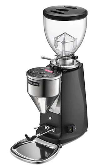 Mazzer Mini Electronic Espresso Grinder 110V, Black Compact w/Precision Grinding