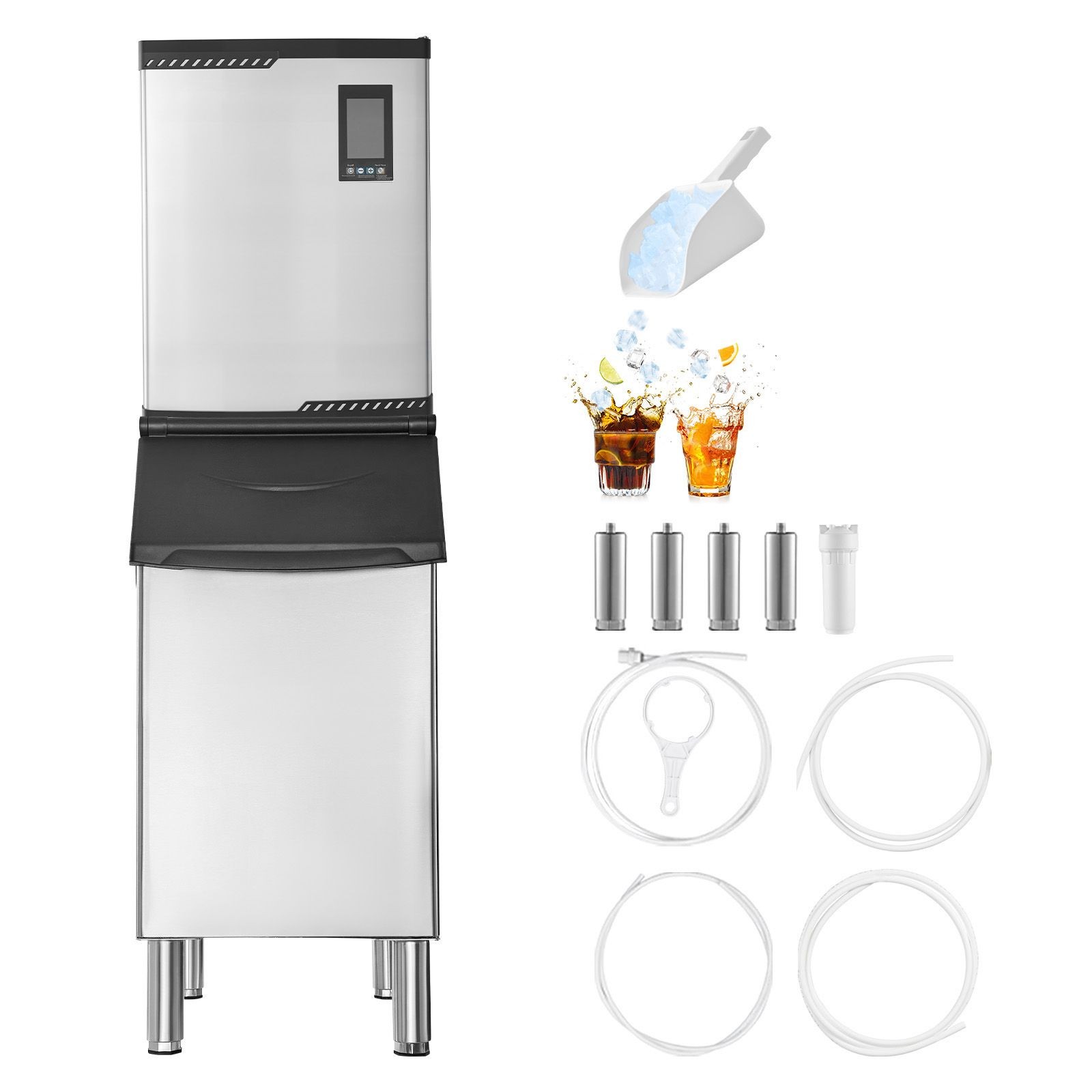 Commercial Ice Maker Machine, 800LBS/24H Ice-Making Machine