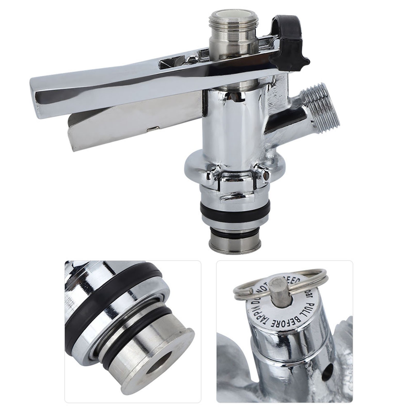 Brew Keg Tap Home Stainless Steel Draft Beer Keg Coupler G5/8 U Type Restaurant