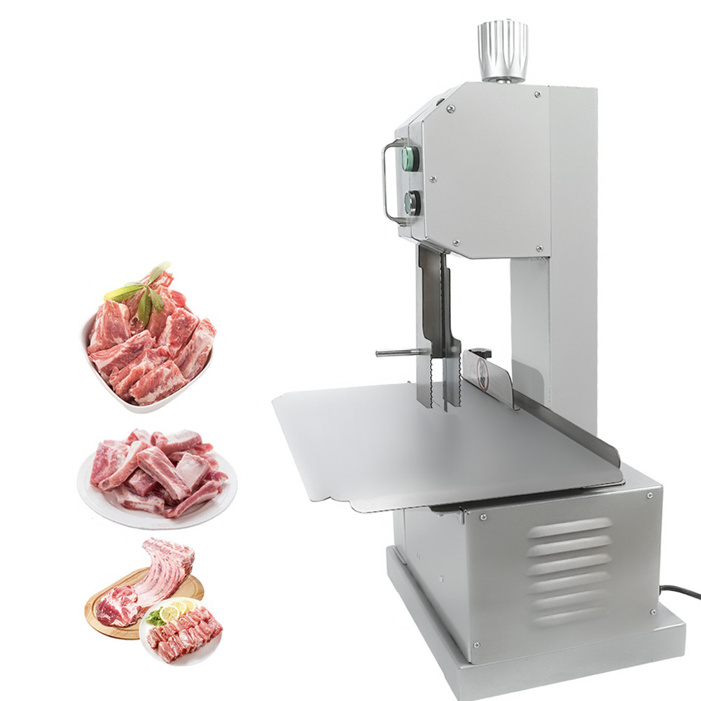 850W Electric Frozen Meat Cutter Commercial Food Cutting Bone Sawing Machine