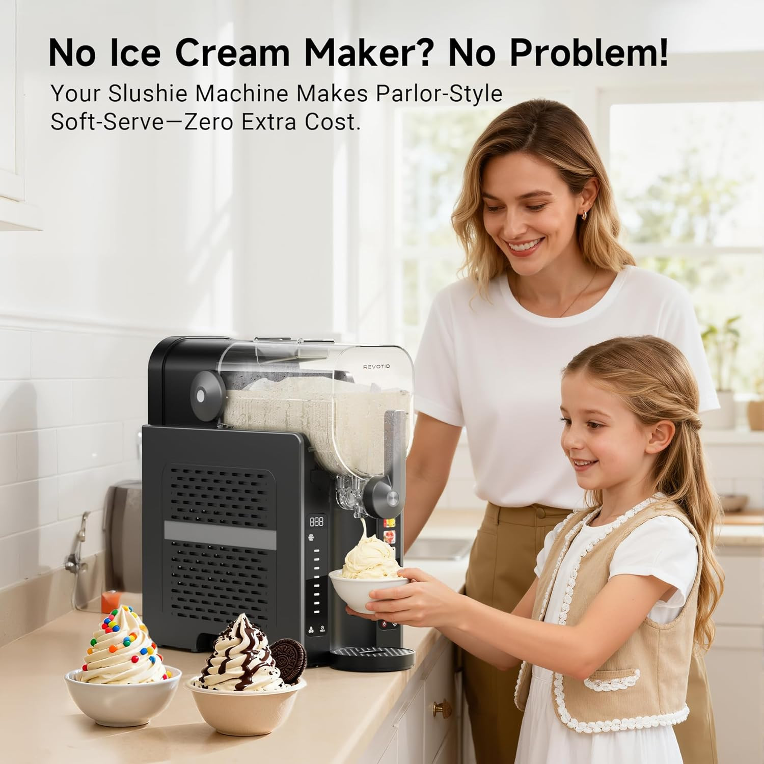 Slushie Machine for Home, 88 Oz Slushy Machine, No Ice Needed Frozen Drink Maker