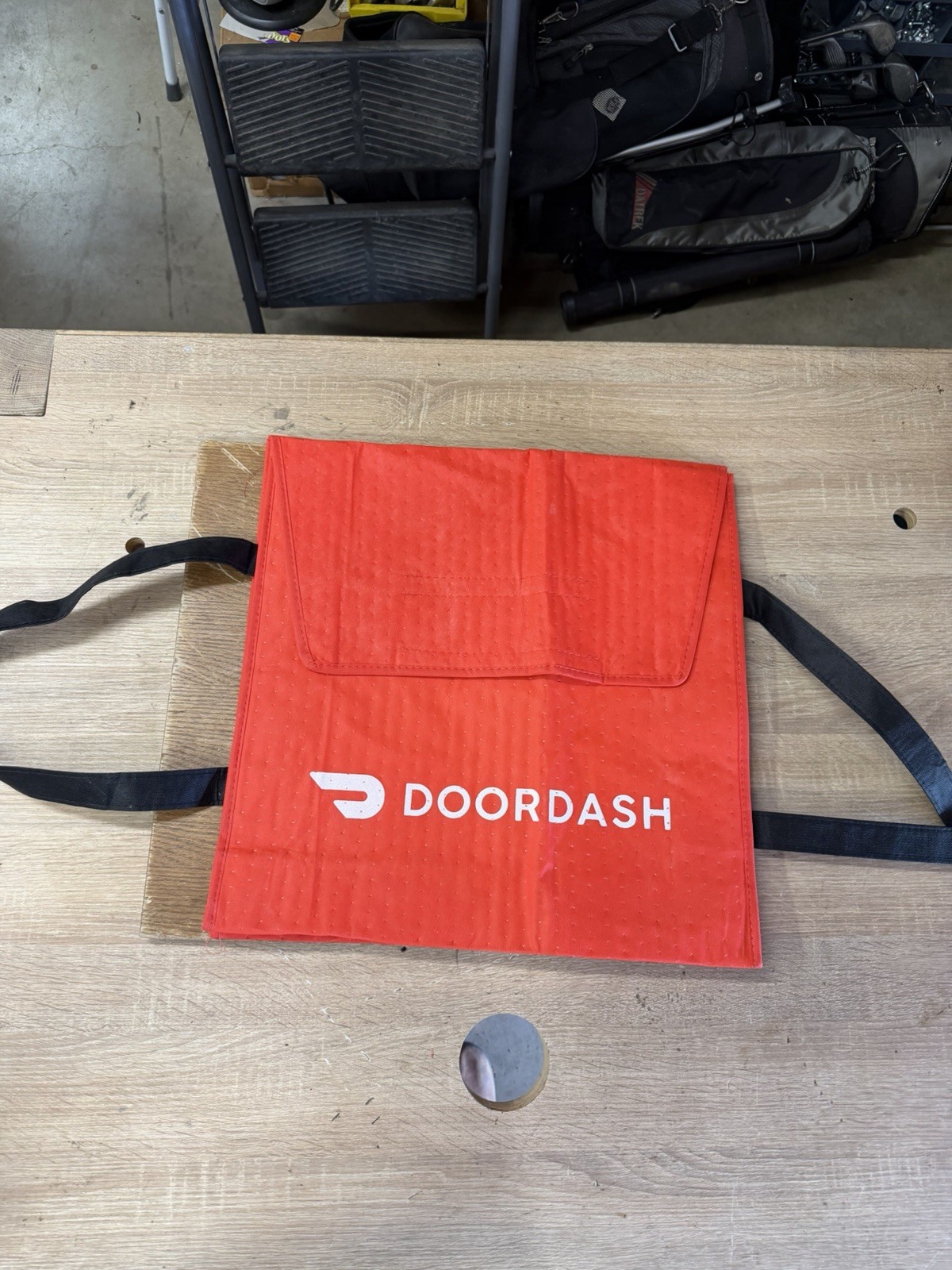 DoorDash Large Insulated Hot Pizza Delivery Bag 19x19x6 With Carry Straps