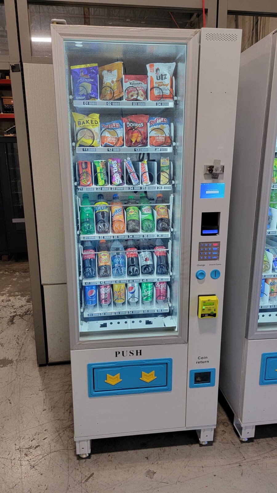 TVC-VC combo vending machine w/ credit card reader brand new 1 year warranty!!