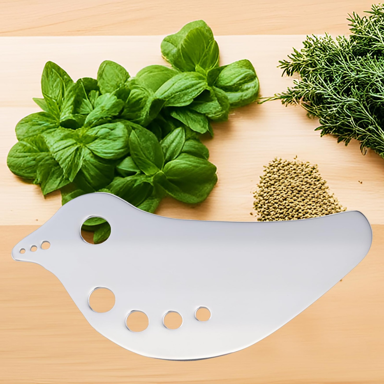 Stainless Steel Herb Stripper for Kale, Chard, Collard Greens – Multi-Function L