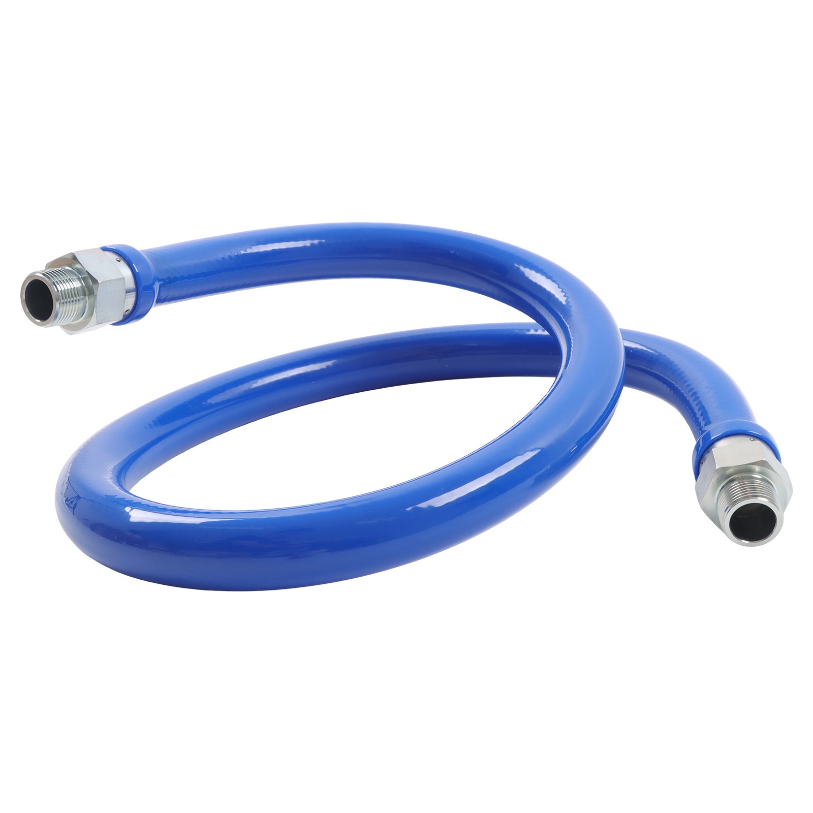 Commercial 48″ Gas Hose Connector Kit With 3/4″ Quick Disconnect Full Port Valve