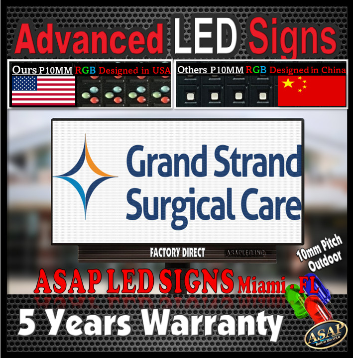 LED Sign Outdoor Board Full Color Programmable 57 in x 38 in – Made in USA