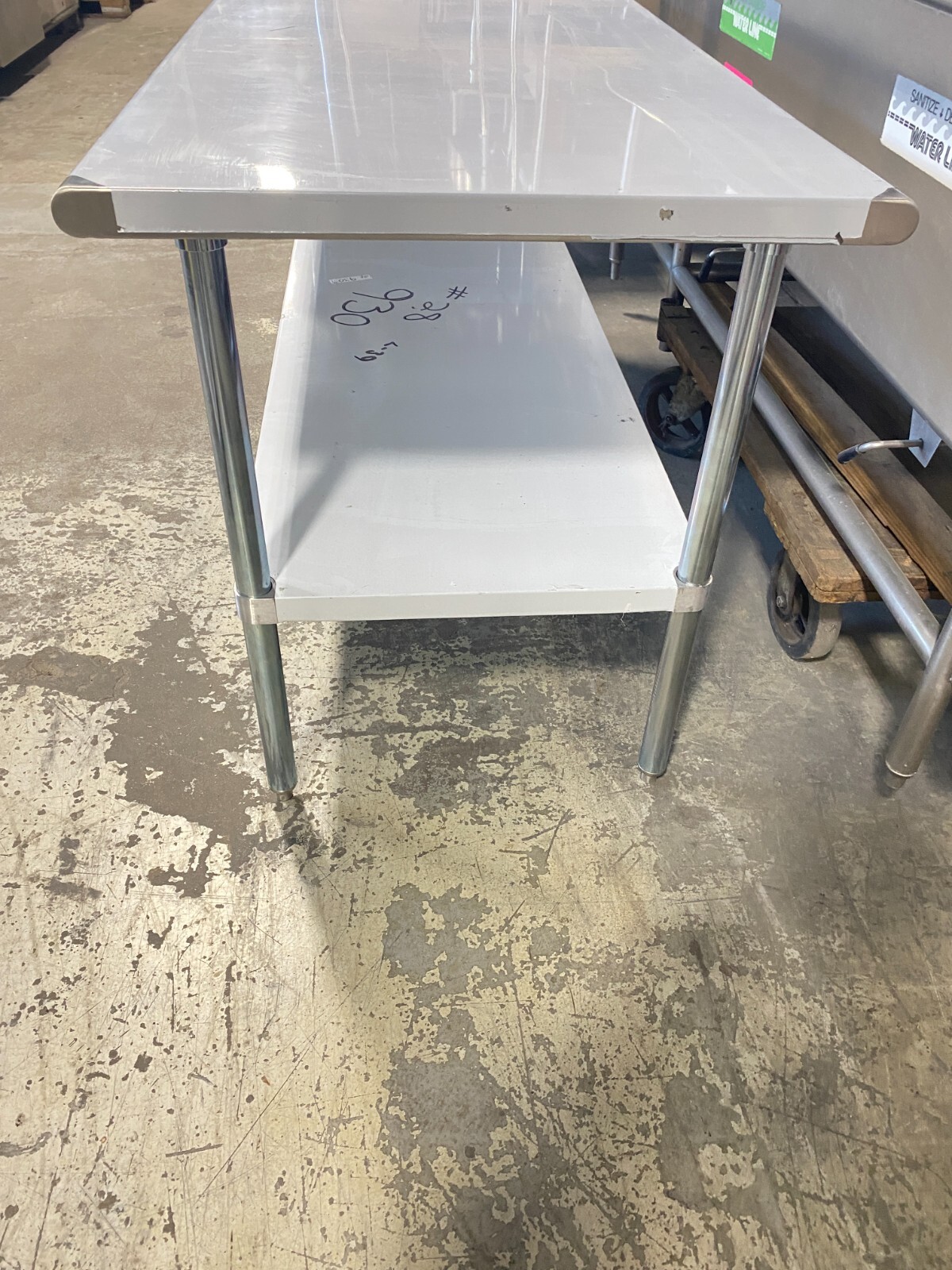 Table /Commercial Stainless Steel MD: 2KRD9A / 600 LB Capacity / 72″x30″x36″H