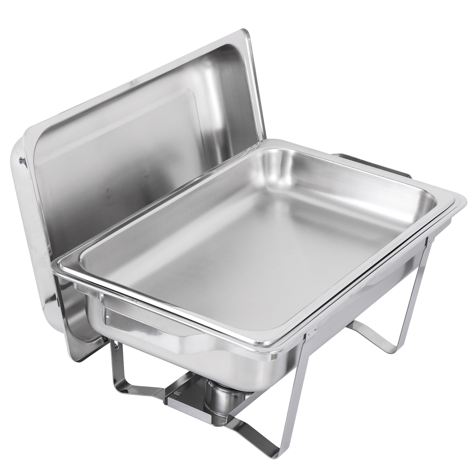 6 Pack Chafing Dish Buffet Set 8 Qt Stainless Steel Chafer Catering Warmer Set