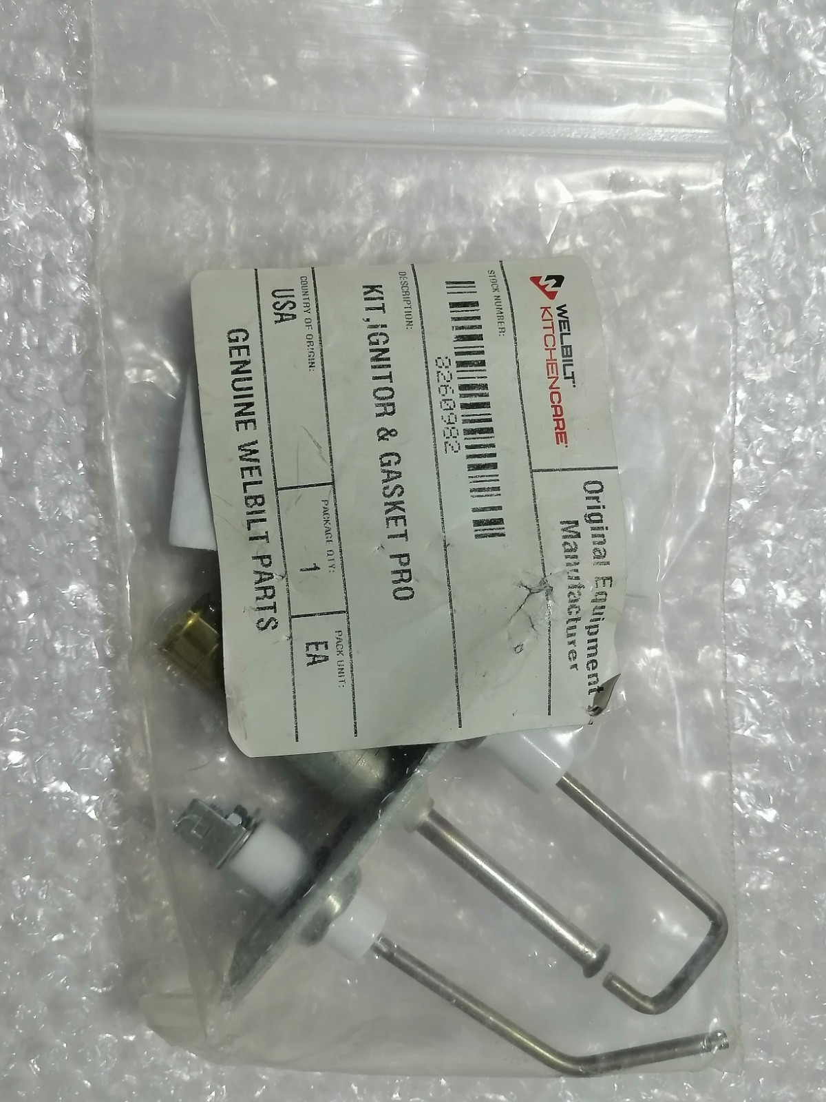 OEM Frymaster 8260982 Ignitor and Gasket Kit Propane for Gas Fryers Genuine