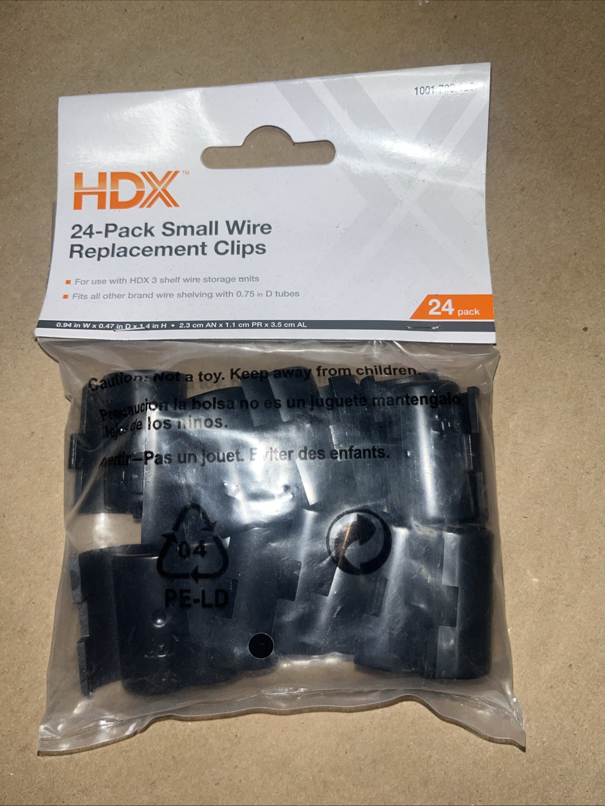 24 (12 Pair) Wire Shelf Clips Split Sleeve Locking Plastic fit 3/4″ / 0.75″ Tube