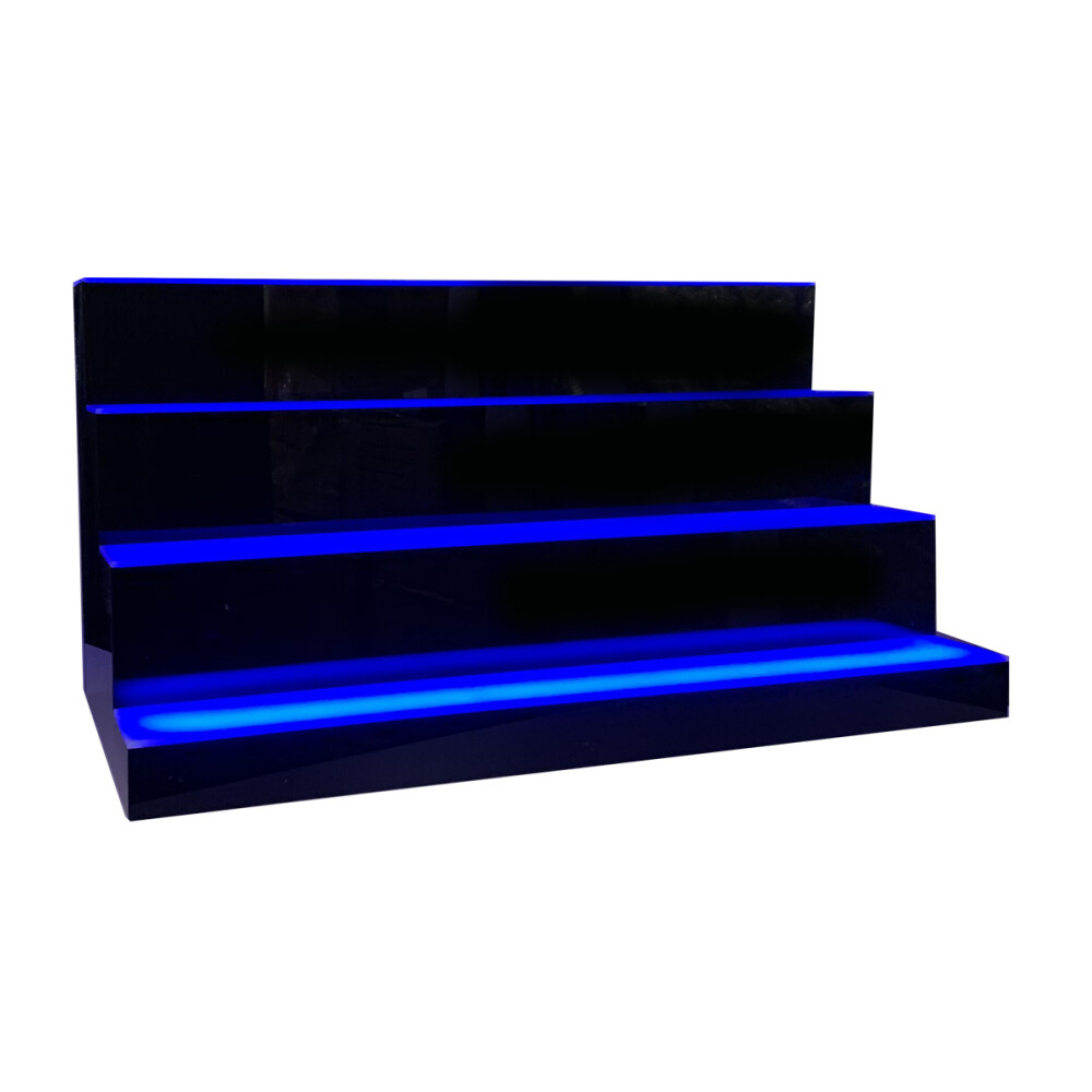 LED Lighted Liquor Bottle Display Shelf Back Bar Bottle Display Stand 31″ 39″ US