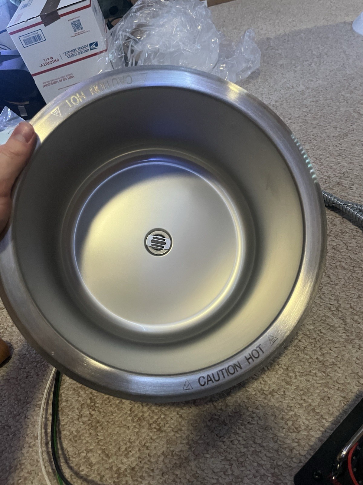 NEW Hatco HWB-11QTD 11 Qt Drop-In Round Heated Soup Well w/ Drain 120V