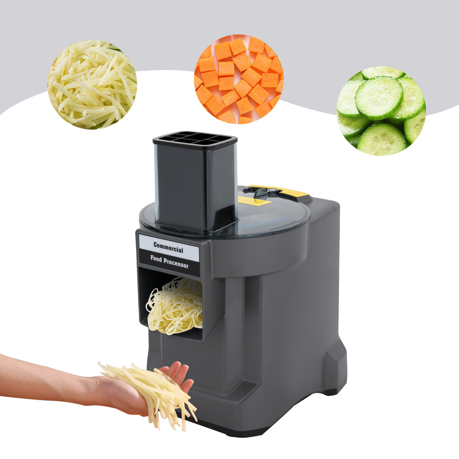 3-In-1 Electric Food Slicer Shredder Dicer Commercial Vegetable Processor 110W