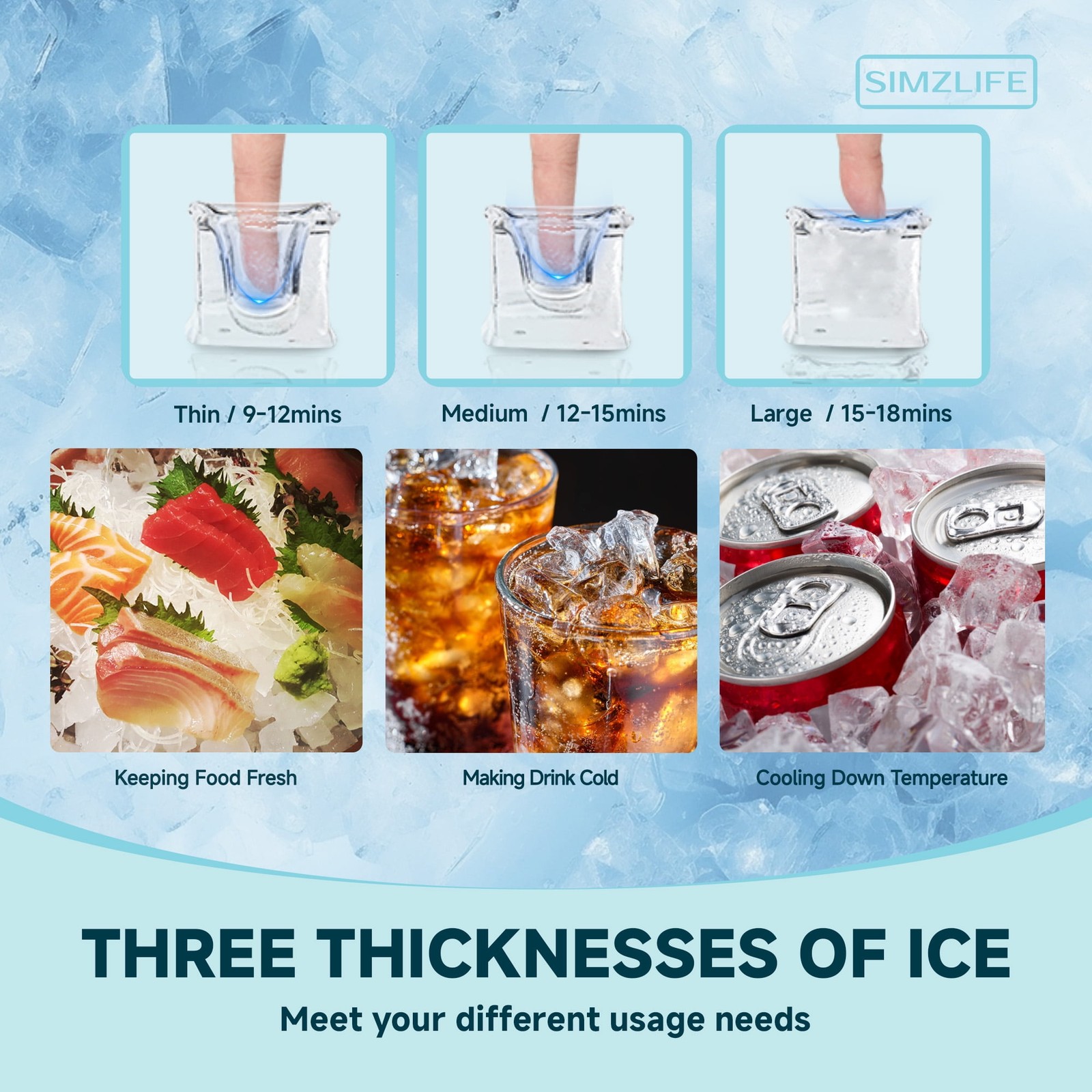150lb/24H Commercial Ice Maker Machine,Stainless Steel Under Counter ice Machine