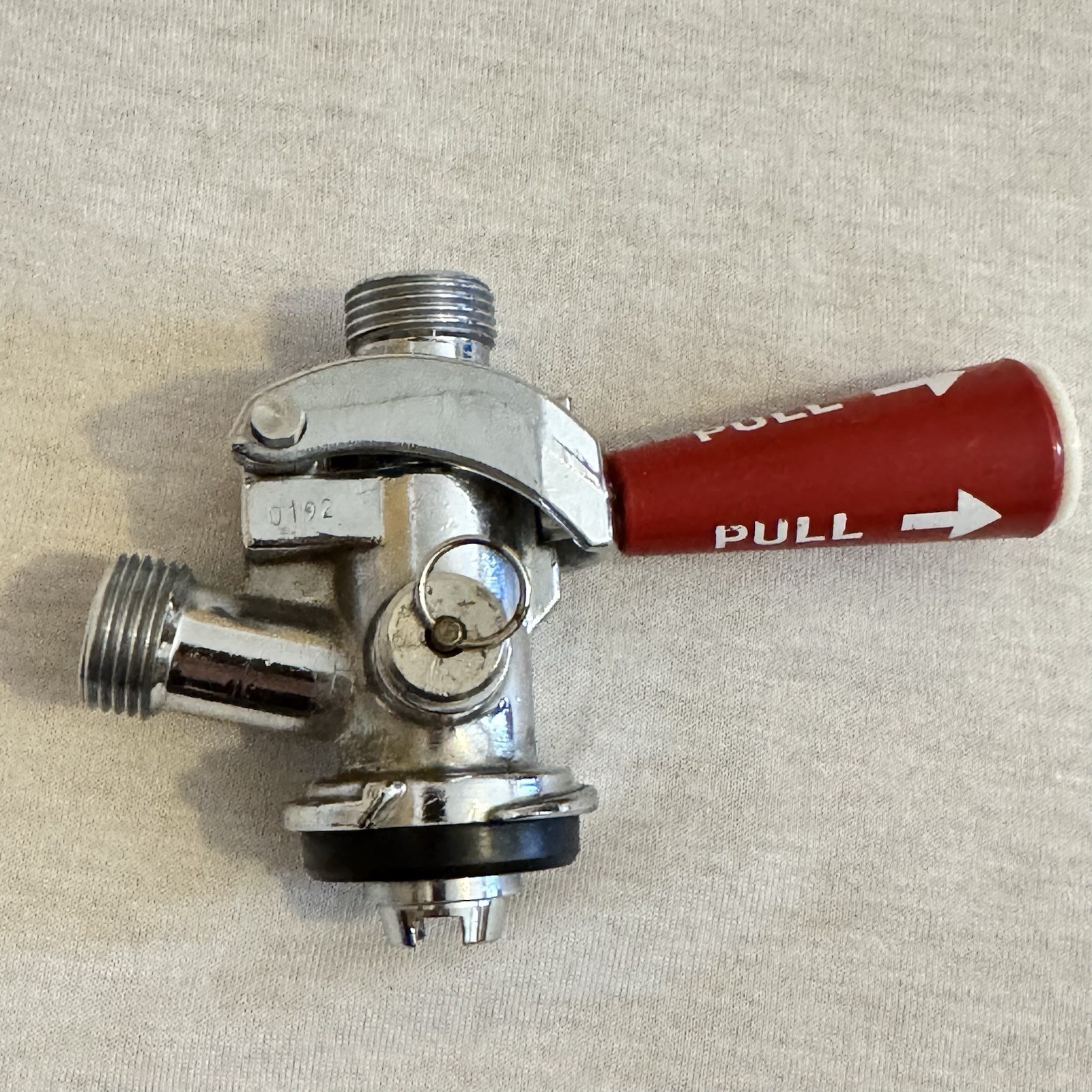 Micro Matic Red Coors Lever Handle D-System Keg Coupler Untested