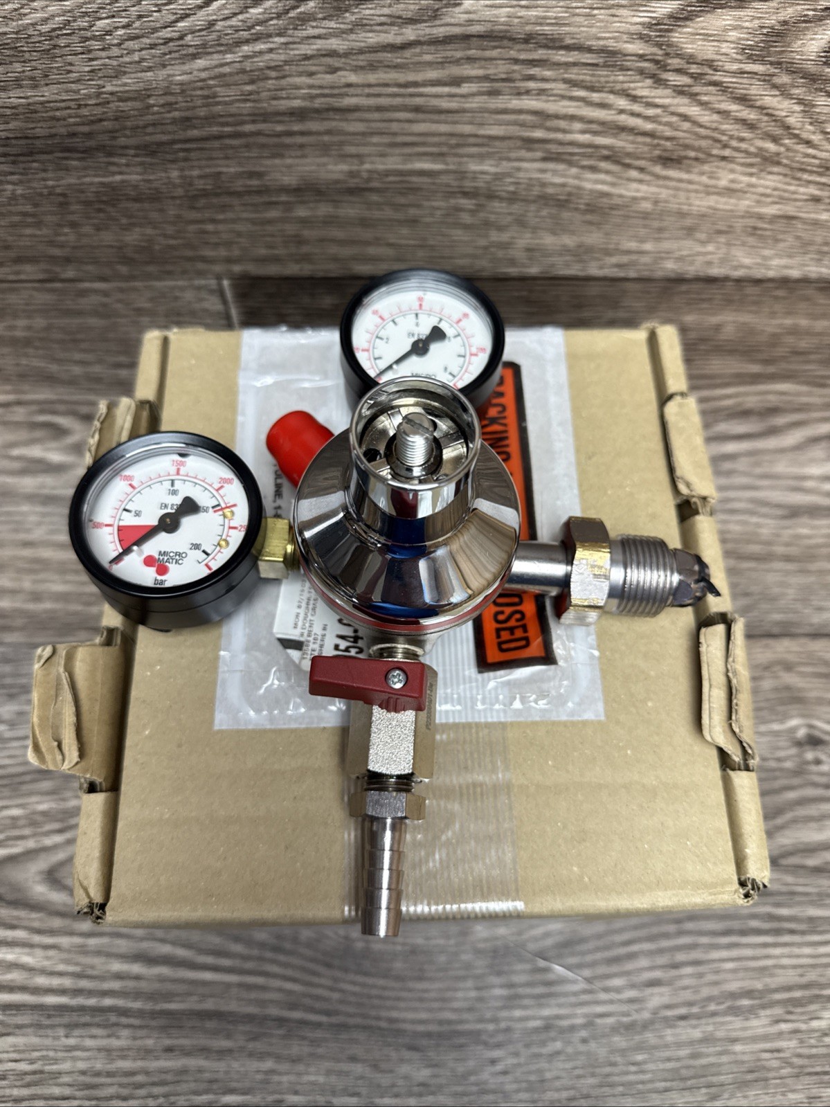 Micro Matic Premium Plus High Pressure Regulator Double Gauge Nitrogen 942BN-PP