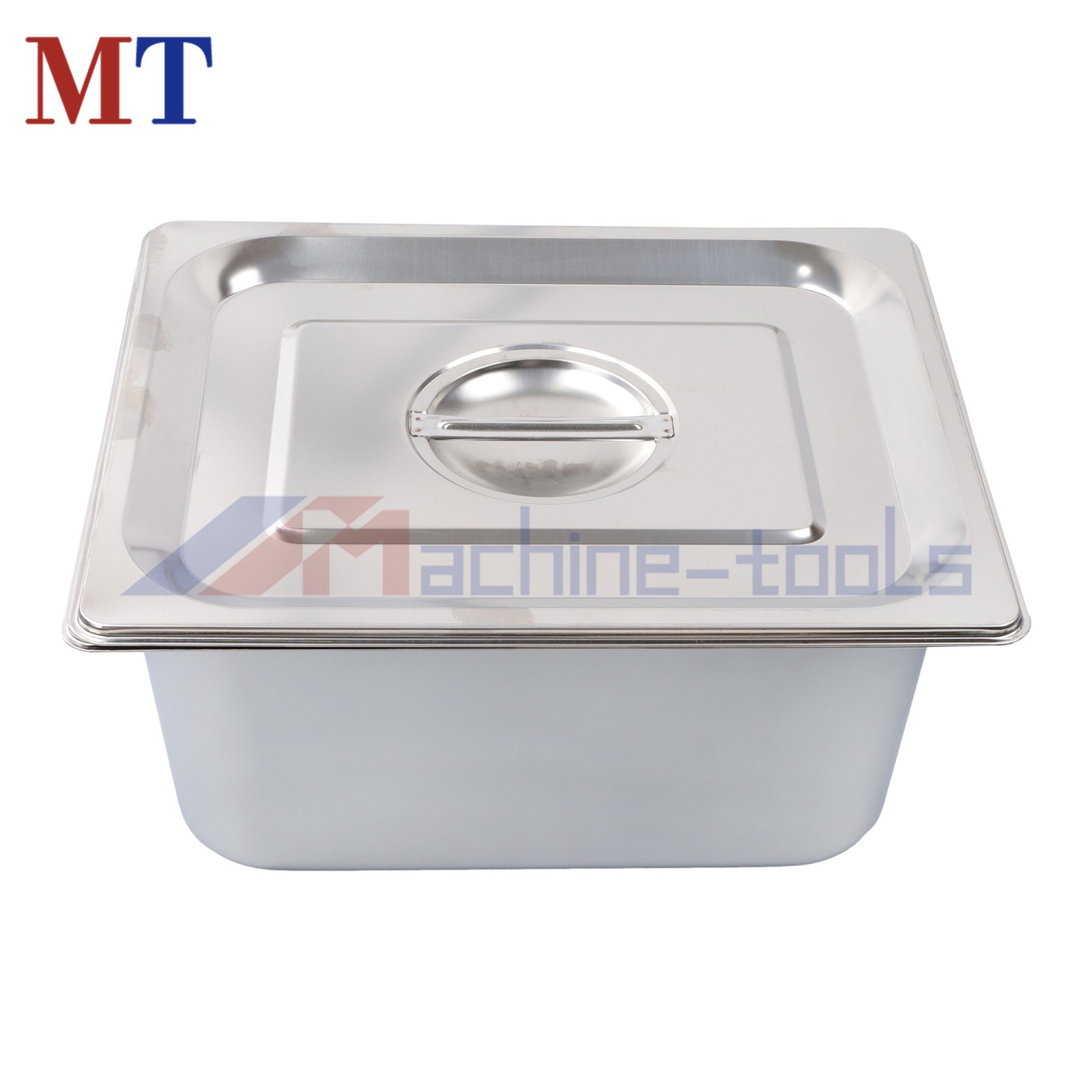 Durable Stainless Steel 1/2 Size Steam Pan Set, 4-Pack 6 Inch Deep