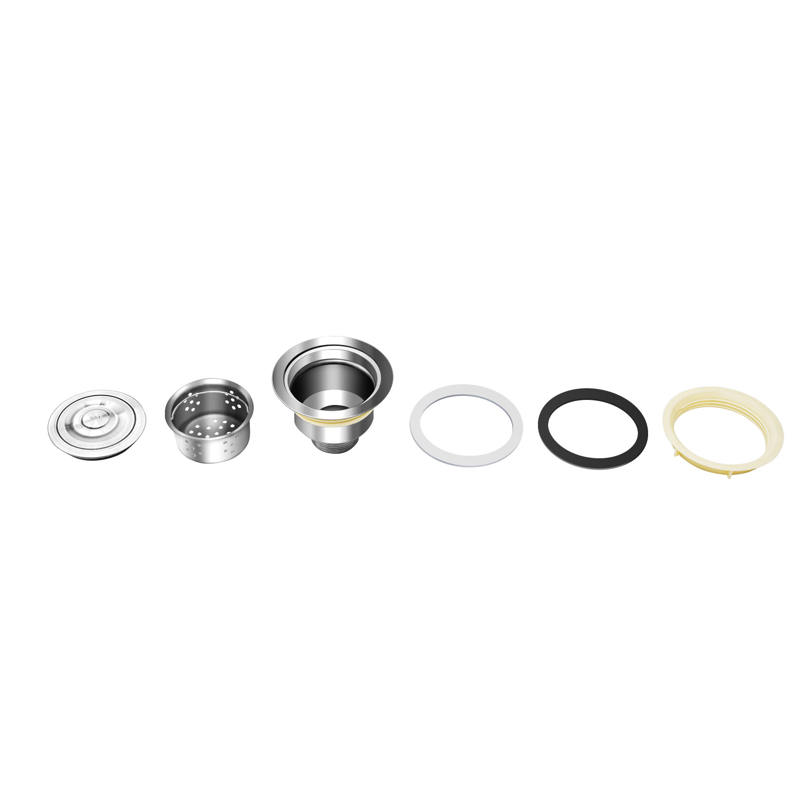 Free Standing Stainless-Steel Double Bowl Kitchen Utility Sink Set w/ Prep Table