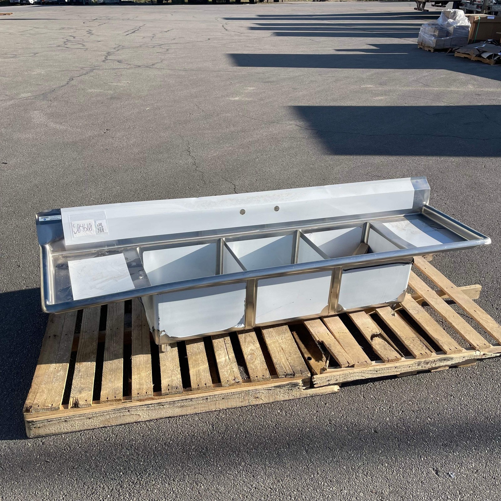 Z@ STEELTON Commercial 3 Compartment Sink 90” 18-gauge Stainless Steel 522CS3181