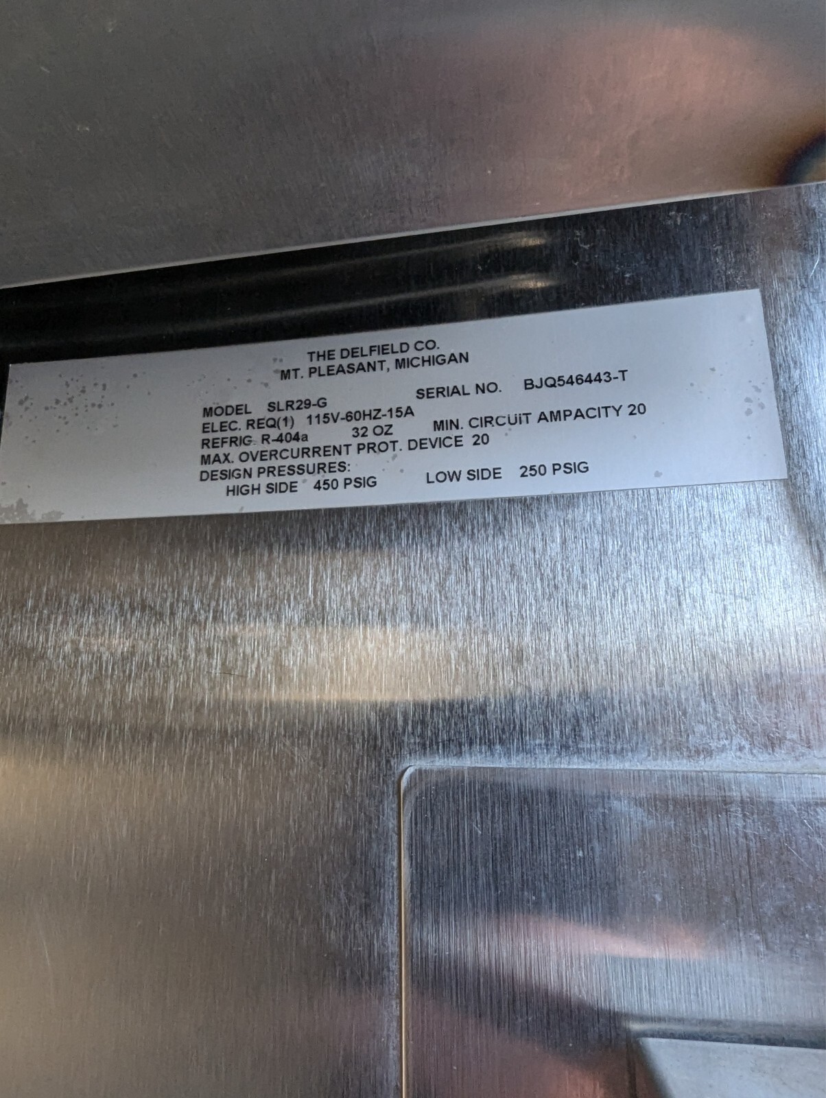 Delfield SLR29-G – Glass Door Reach-In Refrigerator