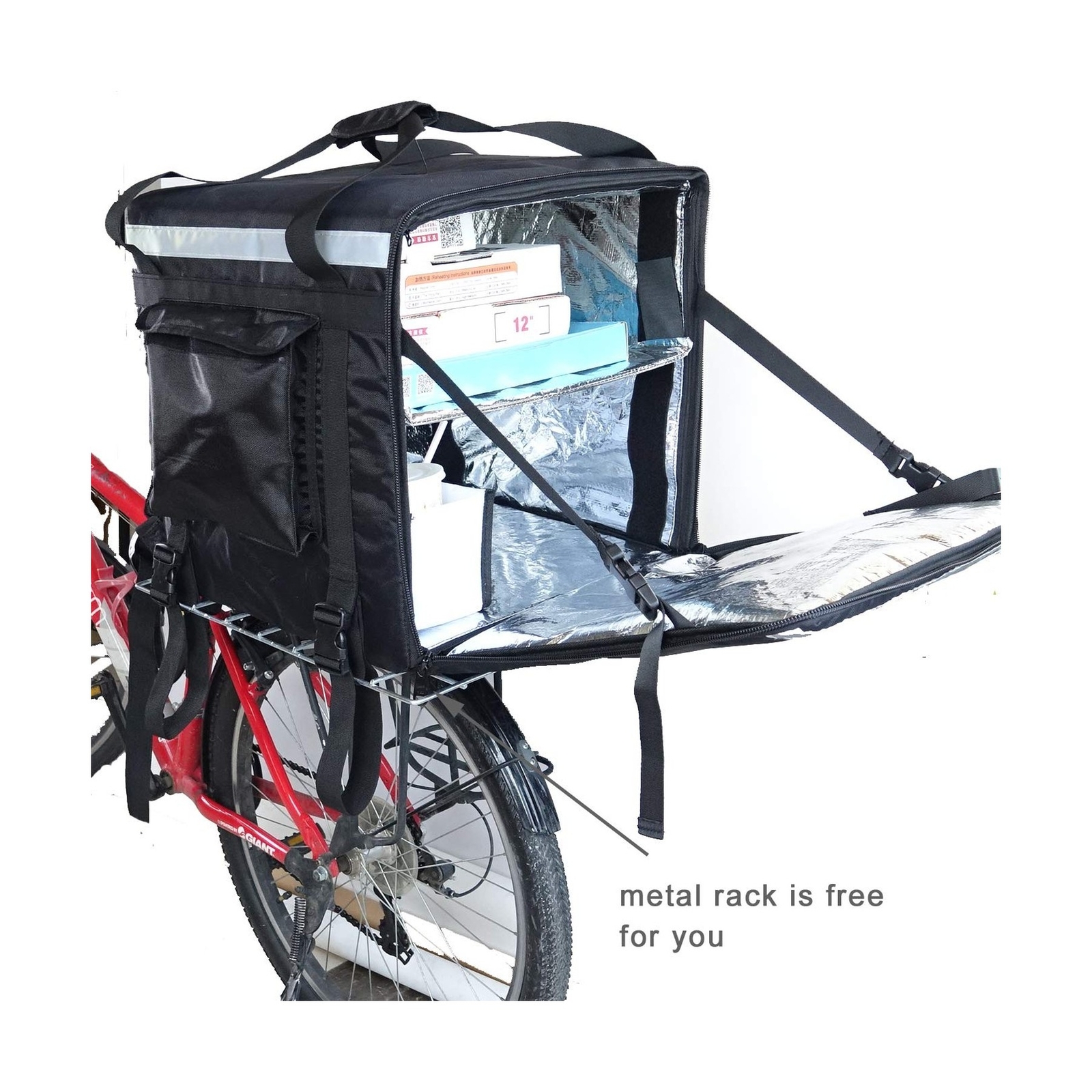 PK-140Z: Huge Heat Insulation Food Delivery Backpack, Big Pizza Delivery Bags…