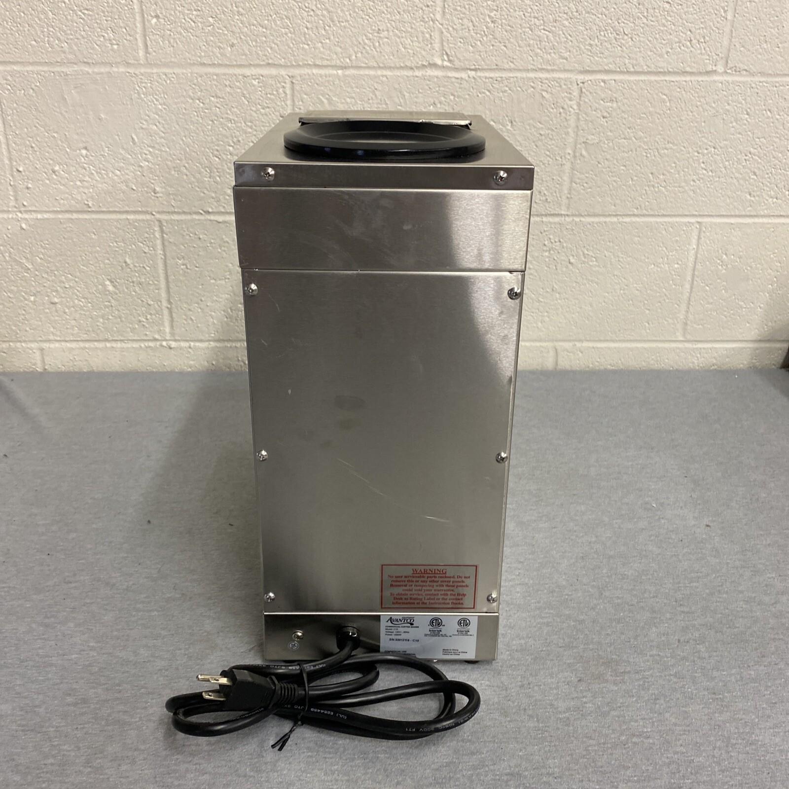 Avantco C10 12-Cup Pourover Dual Warmers Commercial Coffee Maker – Stainless