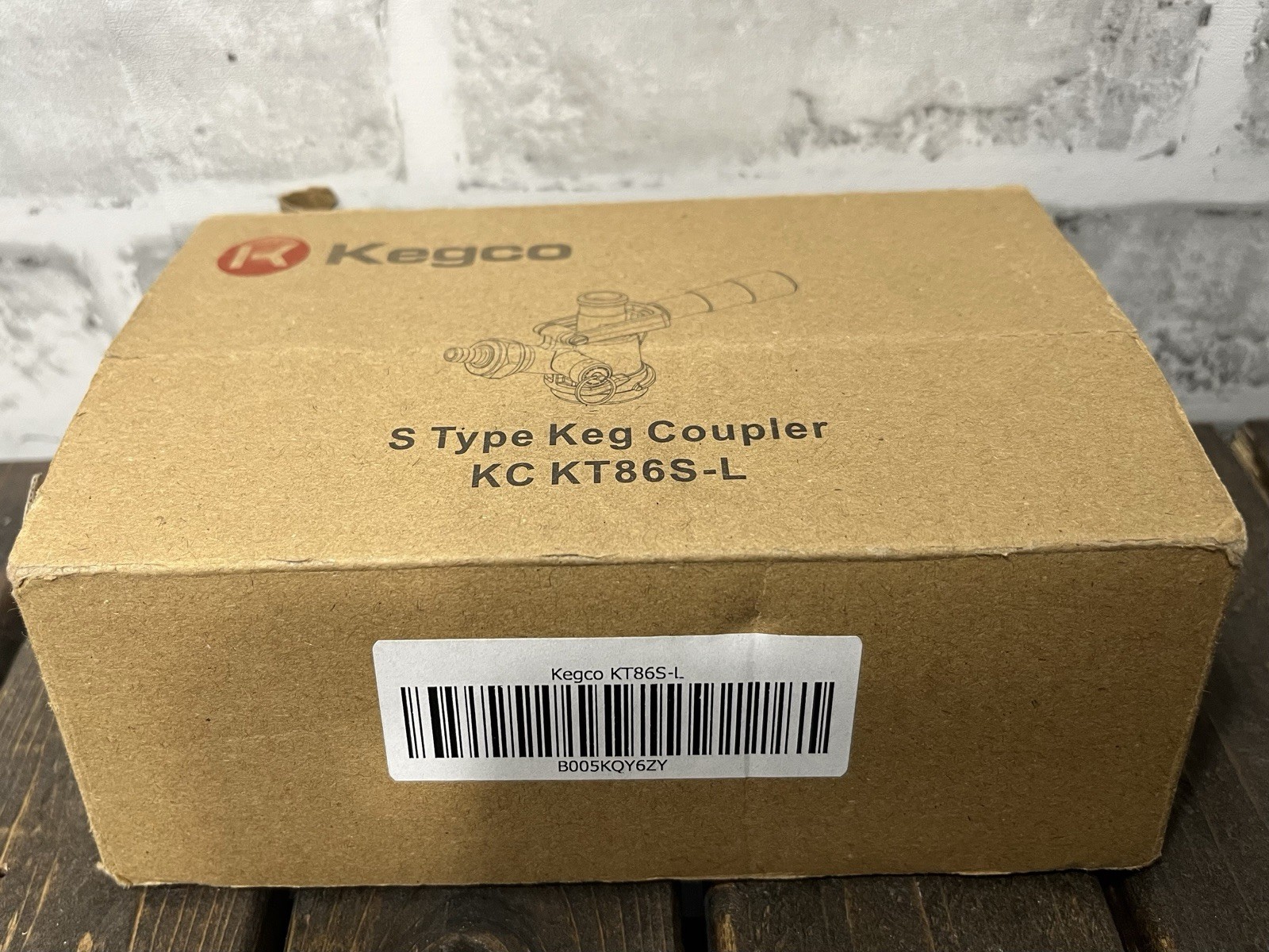 Kegco KC KT86S-L European Beer S Type Keg Tap Coupler Kegerator w/Lever Handle