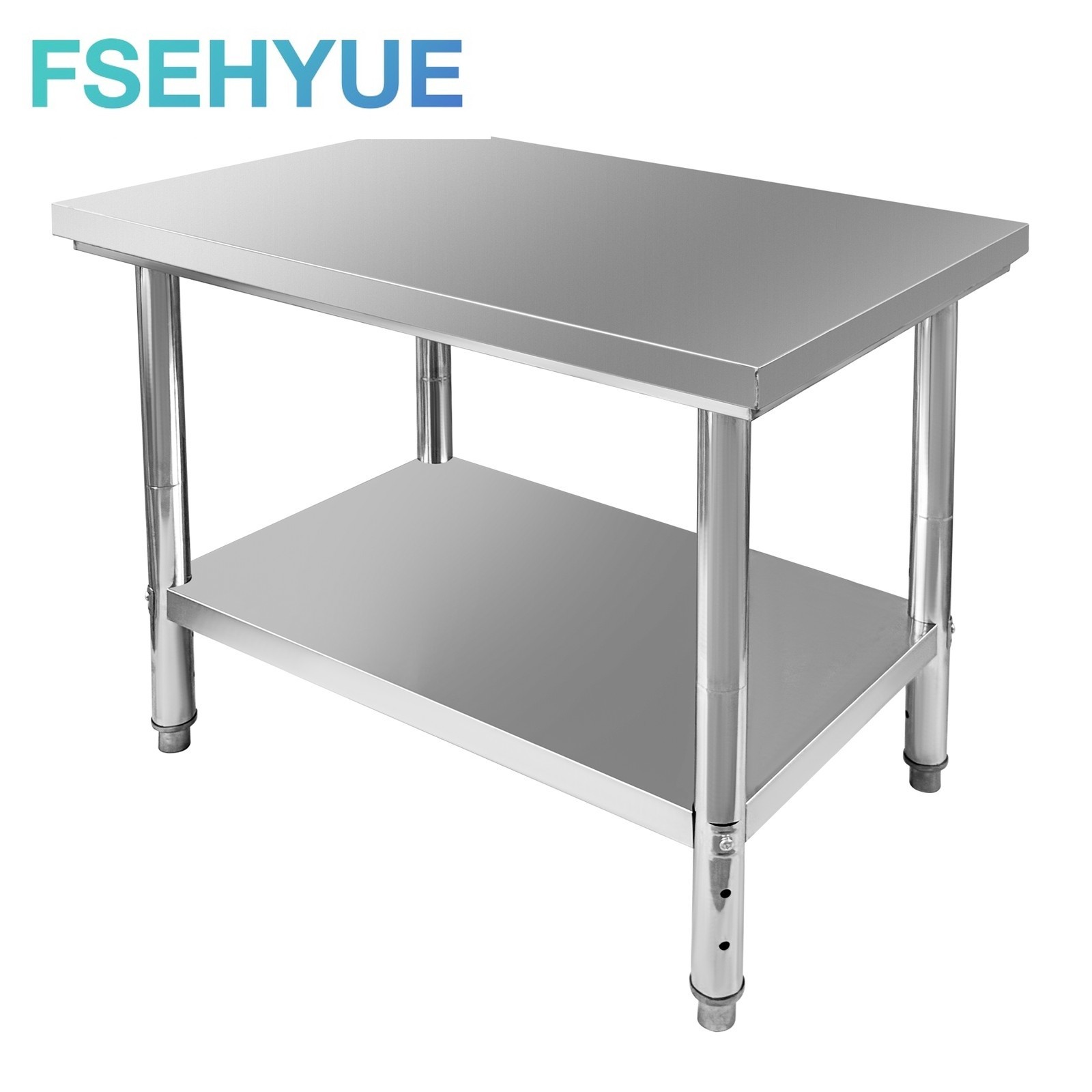 900x600x800 mm New Metal Work Table & Commercial Kitchen Prep Stainless Steel